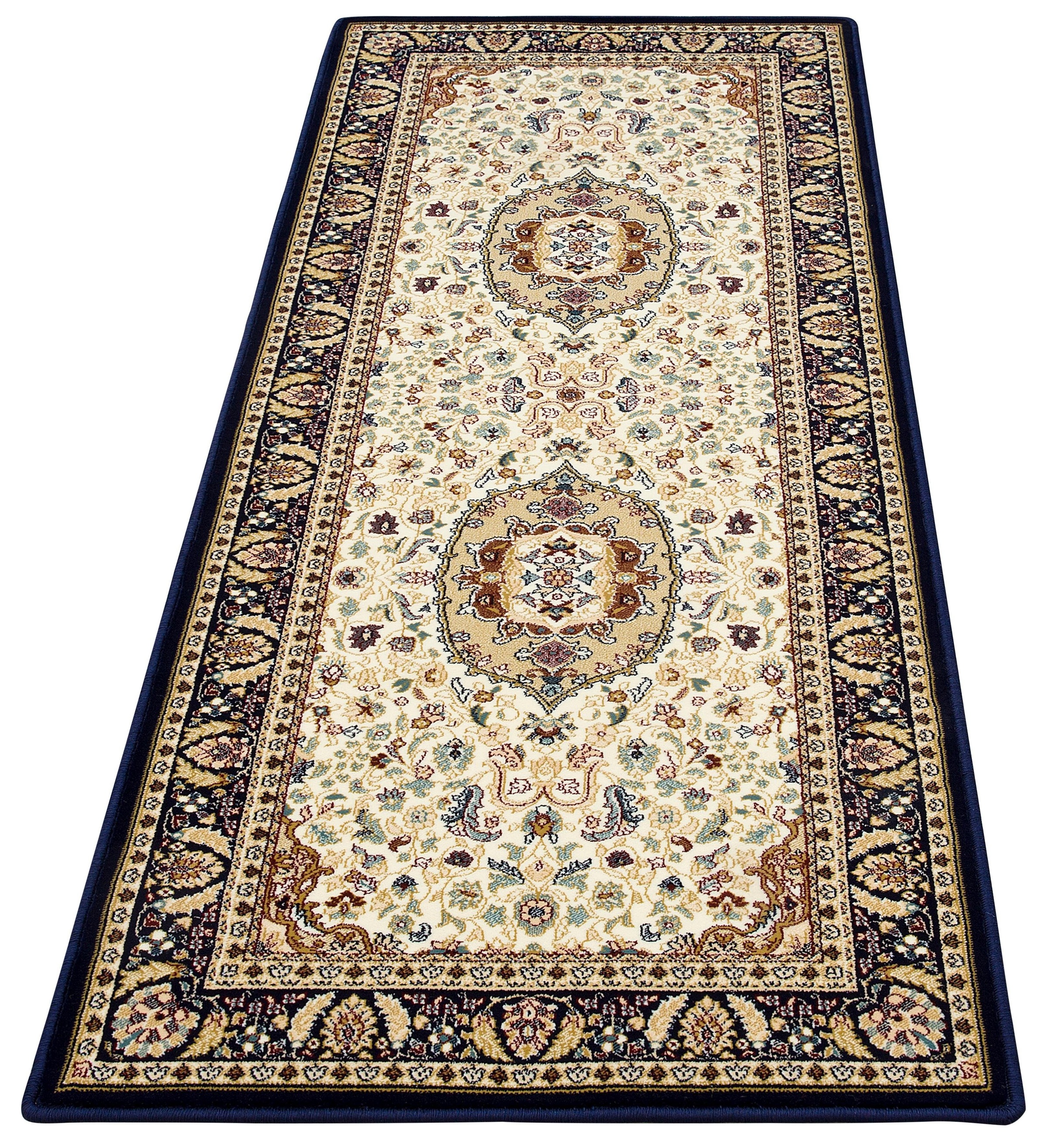 Image of my home Läufer »Nevio«, rechteckig, 8 mm Höhe, Orient-Optik, mit Bordüre, Teppichläufer, Brücke, Kurzflor, Weich, Pflegeleicht, Elegant, weich, Wohnzimmer Schlafzimmer Esszimmer bei Ackermann Versand Schweiz