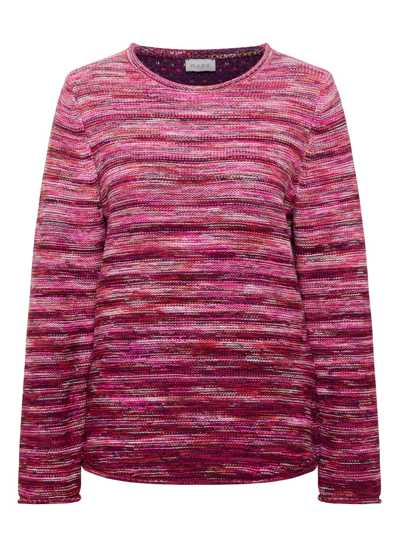 Rabe Pull à col rond mit intarsien Print