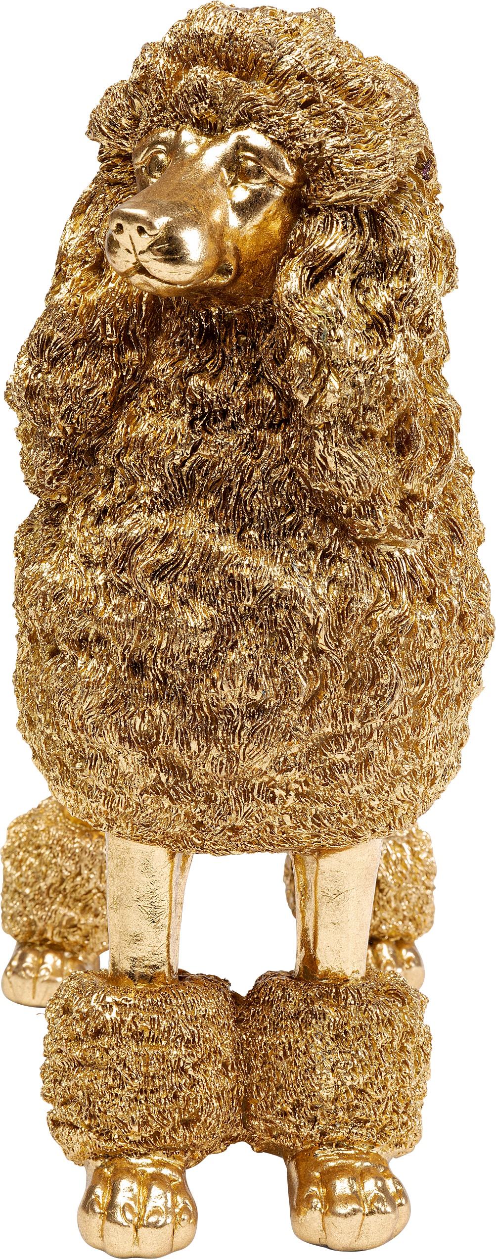 Kare Design Figurine de décoration »Mrs Poodle Gold 34cm«