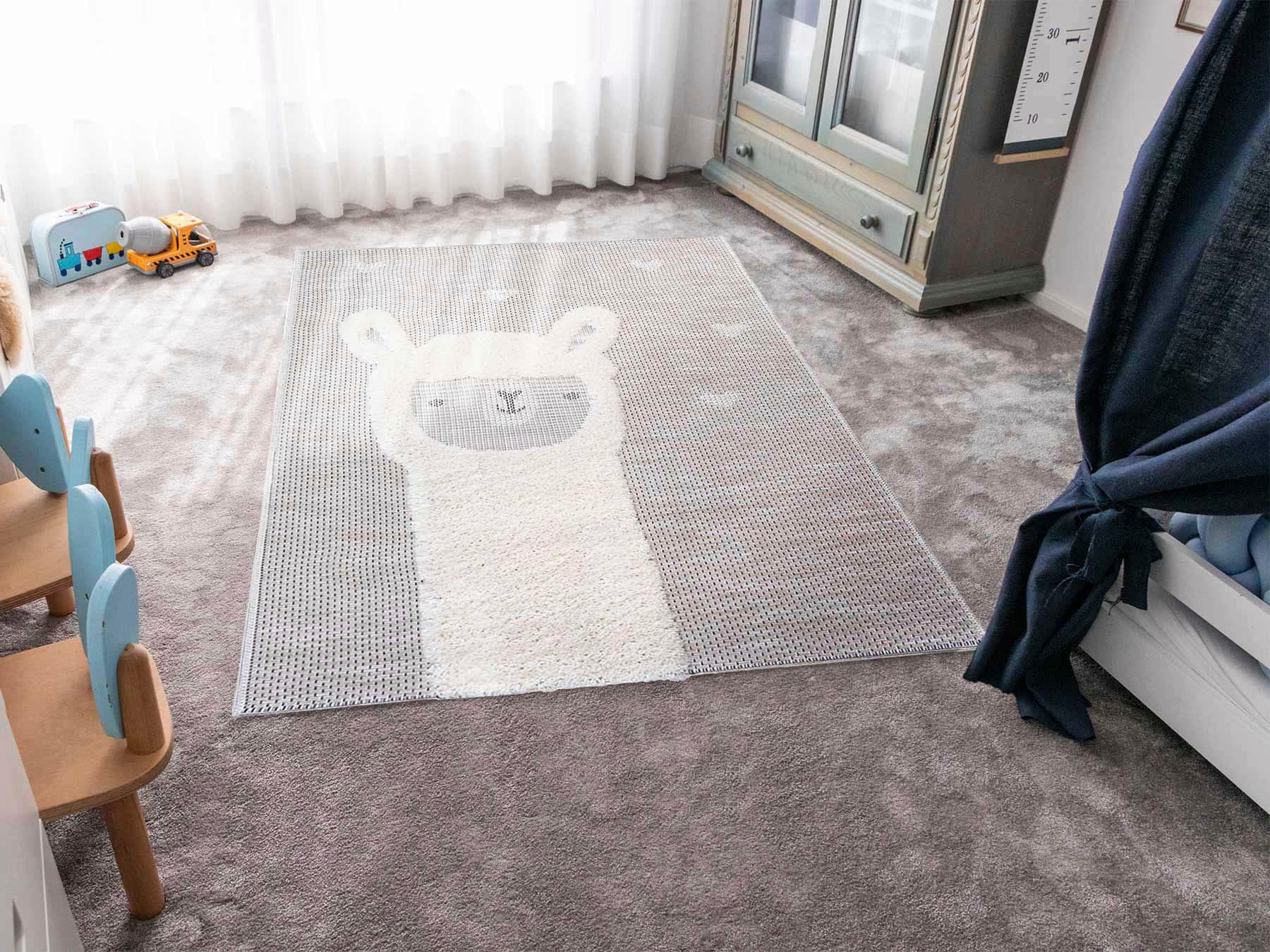 Primaflor-Ideen in Textil Kinderteppich »NAVAJO - Lama«, rechteckig, 35 mm Höhe, Hoch-Tief-Effekt, Motiv Lama, Kinderzimmer