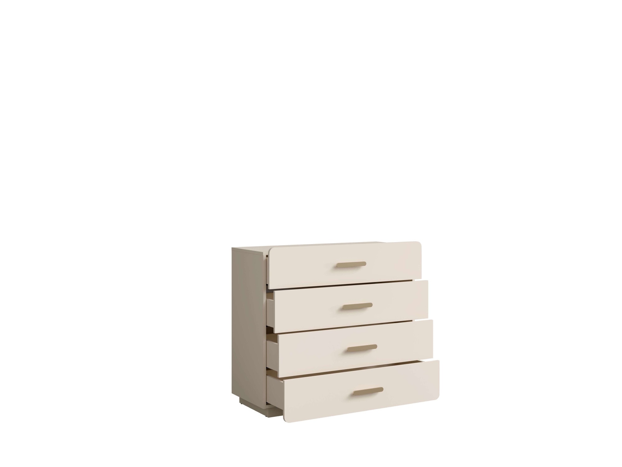Home affaire Kommode »CLAREI Sideboard mit 4 Schubladen, Masse B/H/T: 100/92/44 cm«, Schubkastenkommode mit goldfarbenenen Kunststoffgriffe, viel Stauraum