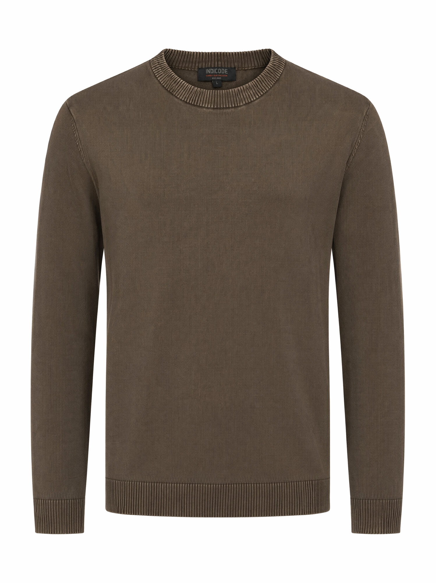 Indicode Pull à col rond »INArkmill o-neck« coton, coupe régulière