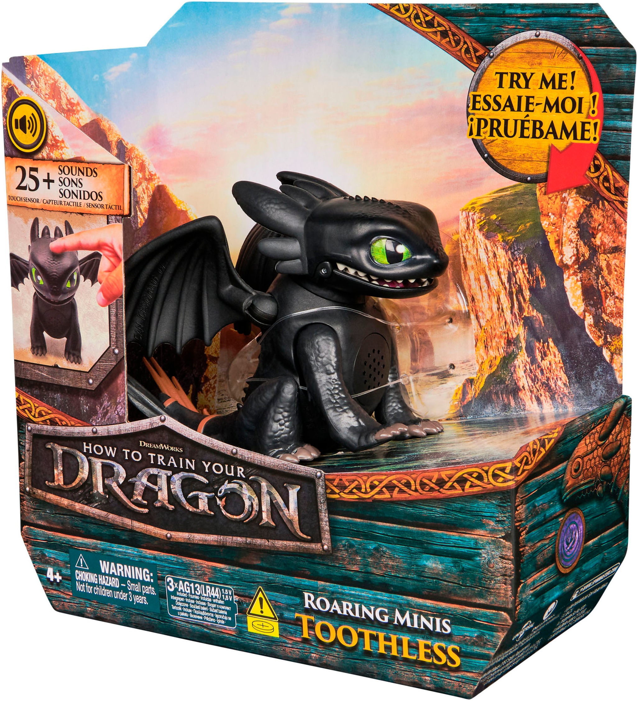 Spin Master Spielfigur »Dragons Movie - Interaktive Mini-Drachen - Ohnezahn« mit Soundeffekt