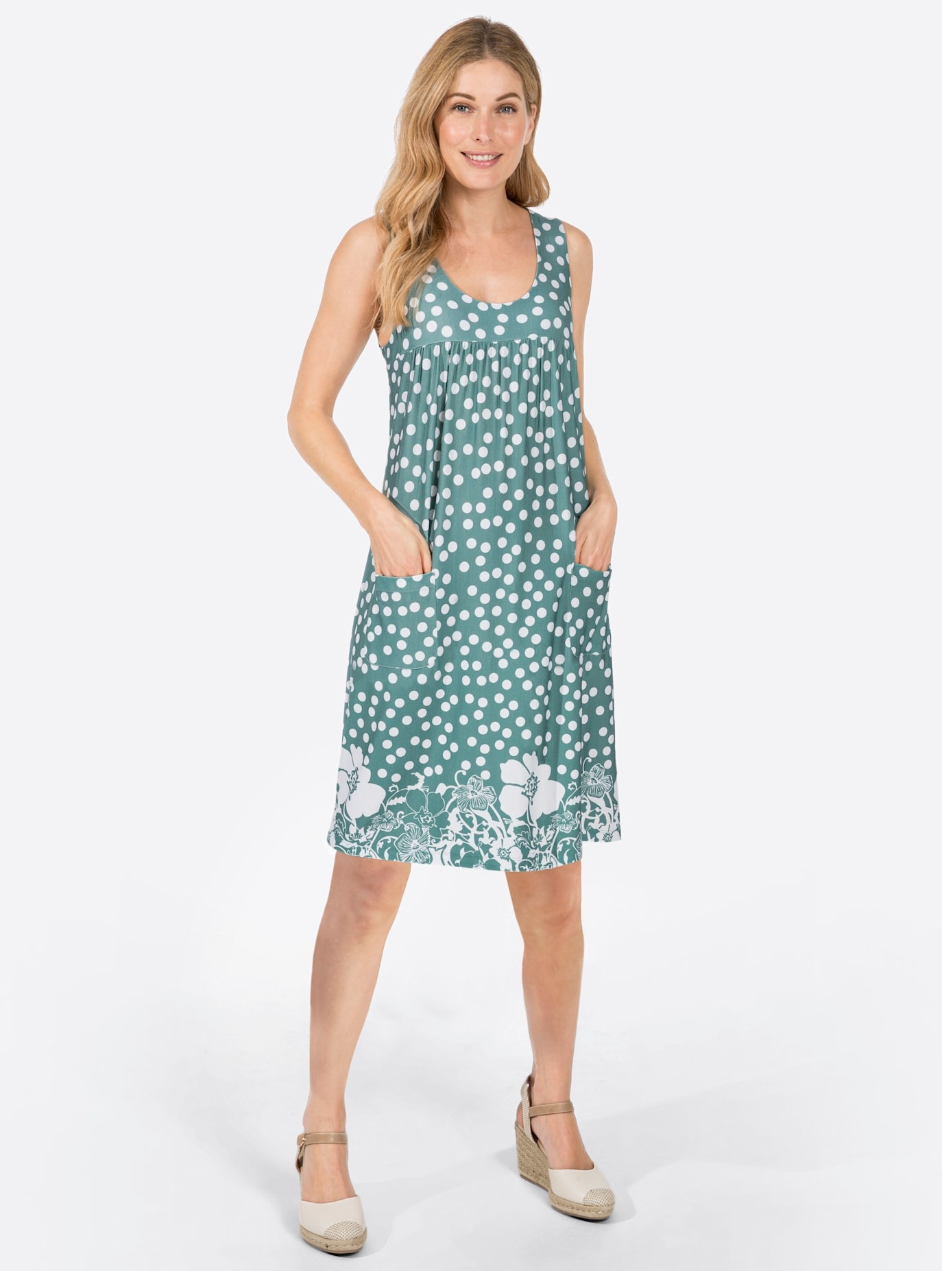 Inspirationen Sommerkleid "Tunika-Kleid" aufgesetzte Taschen