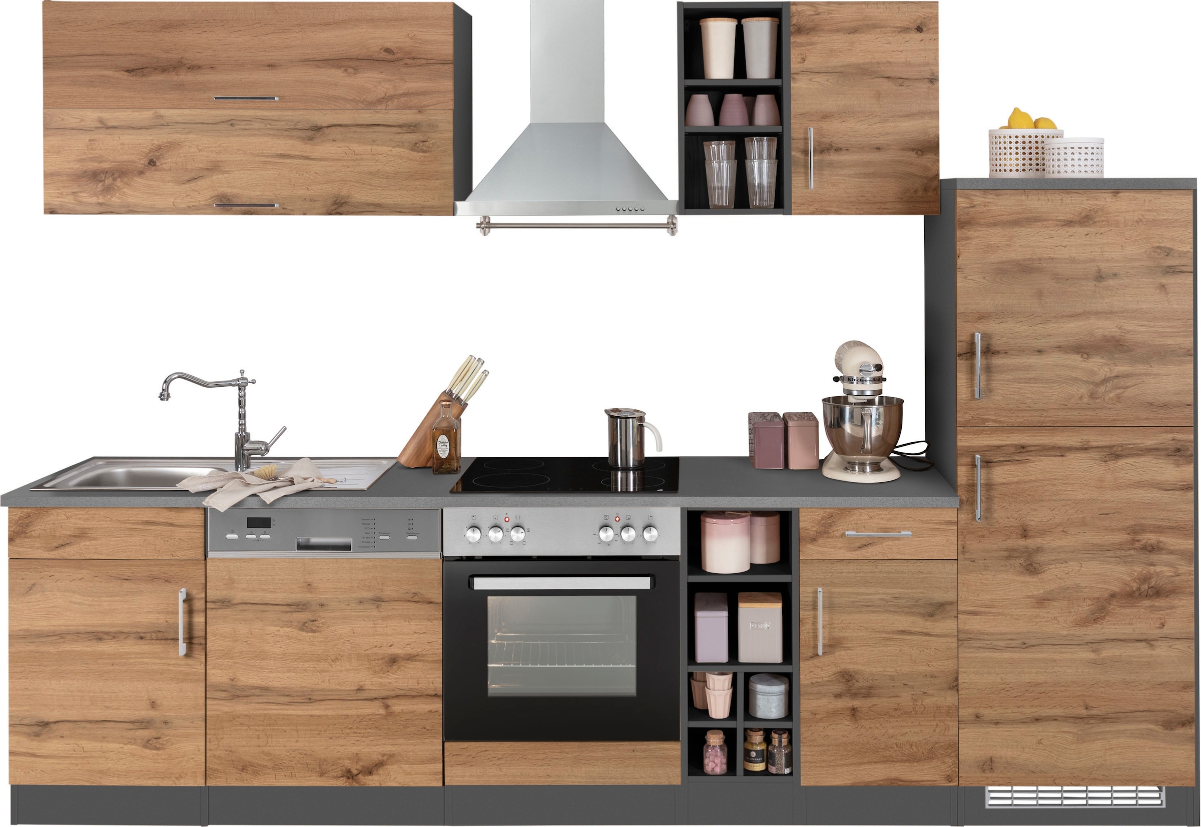 KOCHSTATION Kitchenette »KS-Colmar« sans appareils électriques, largeur 300 cm