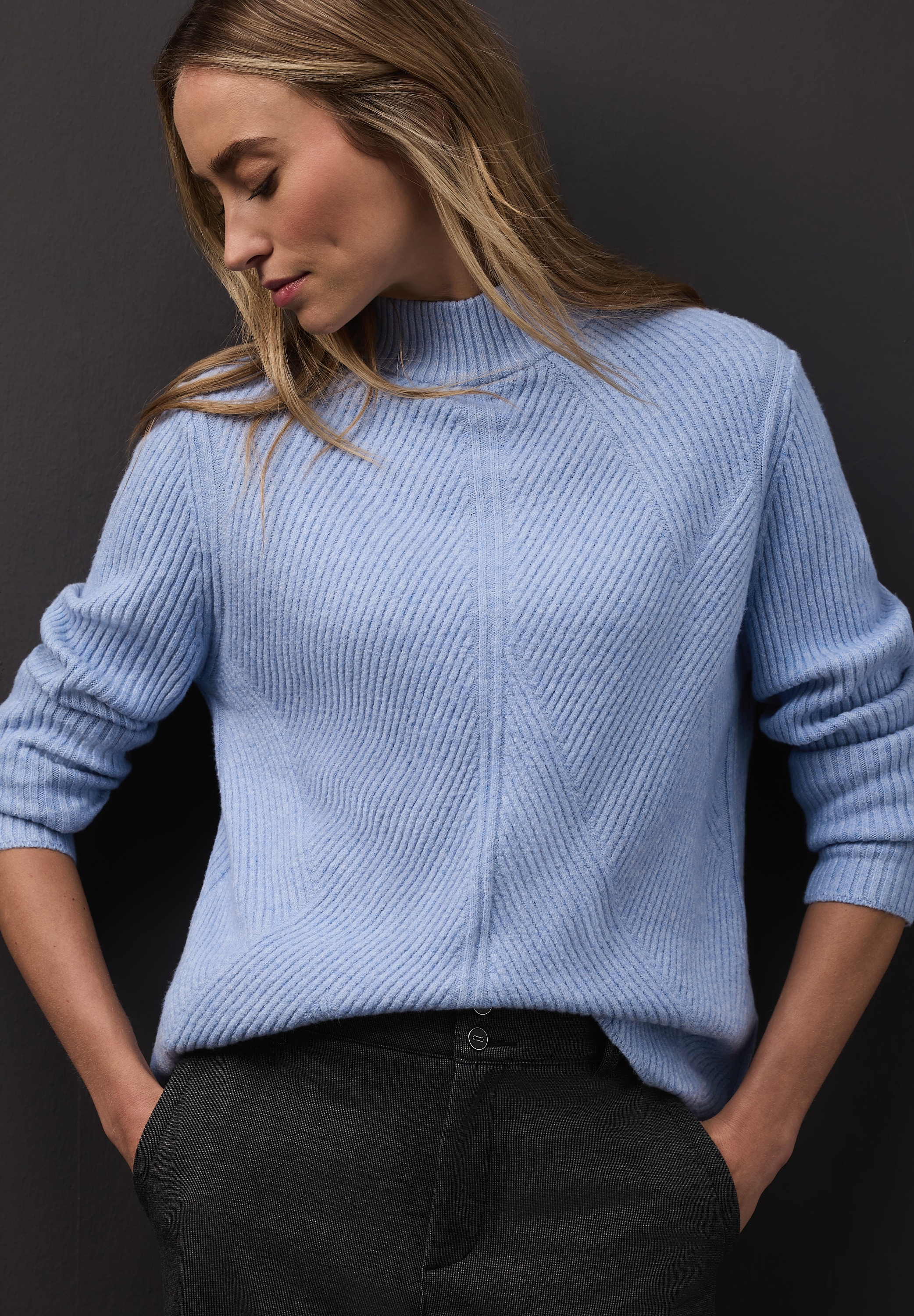 STREET ONE Stehkragenpullover