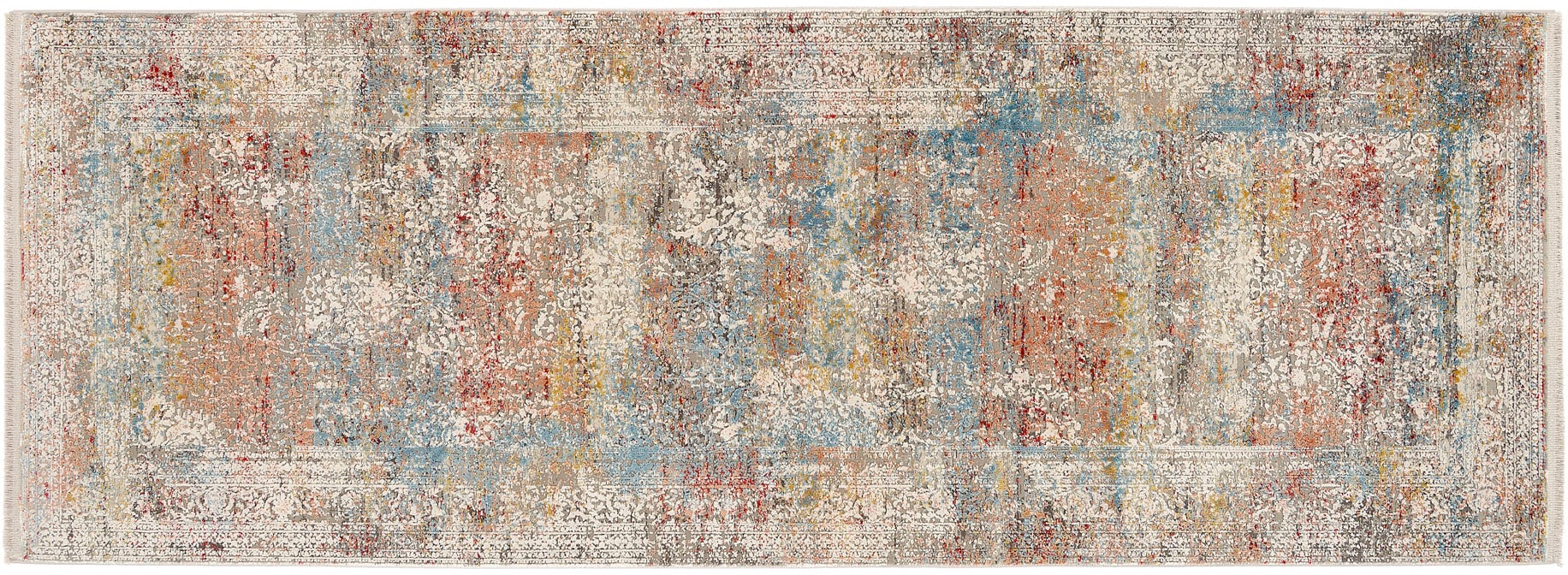 OCI DIE TEPPICHMARKE Läufer »BESTSELLER CAVA« rechteckig 8 mm Höhe Glanz Viskose, mit Fransen, Wohnzimmer