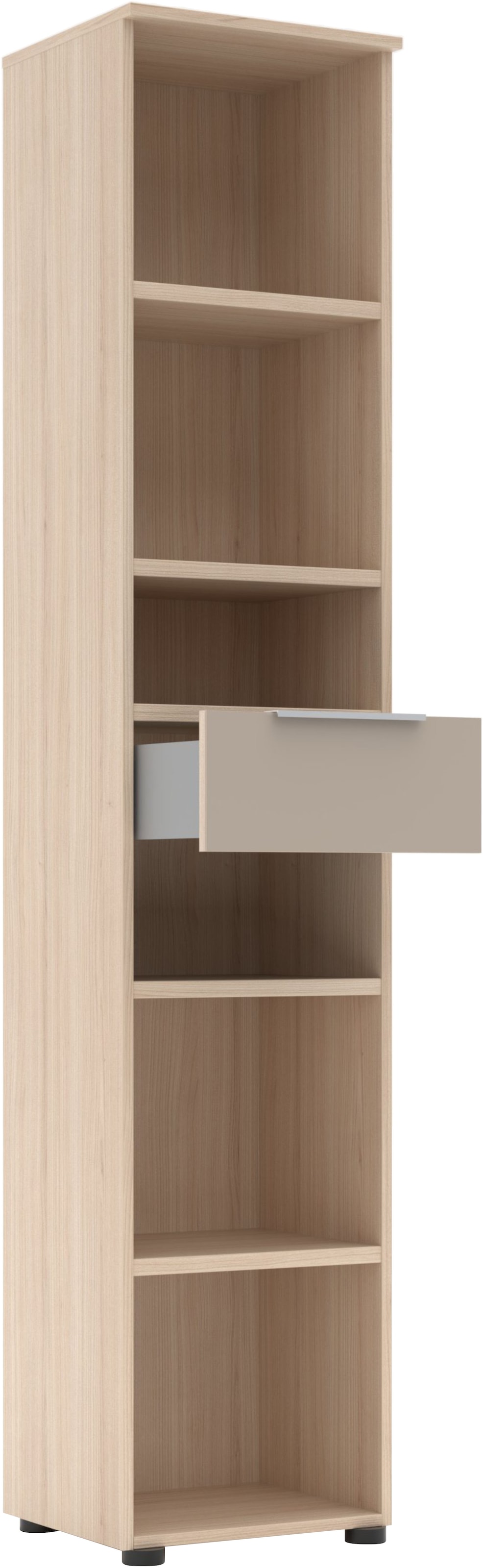 Innostyle Étagère à dossiers »Büroregal Santorin, 40x 198x 38 cm (B/H/T)« 1 cuis tlg. 1 tiroir, 6 compartiments ouverts, softclose, poignée métal