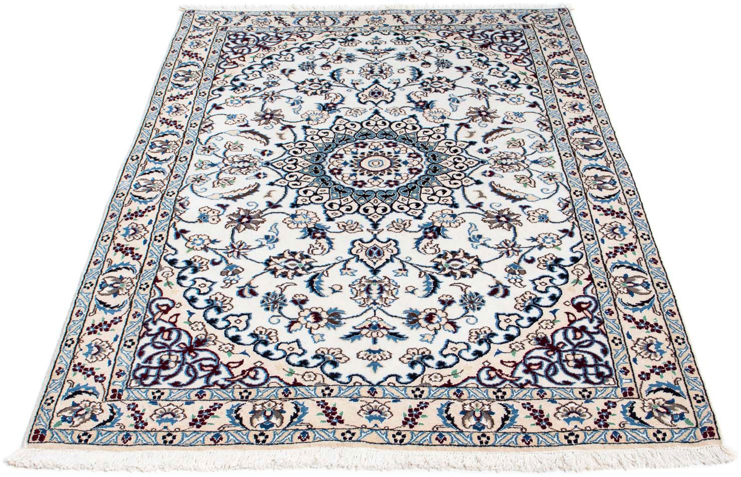 Image of morgenland Orientteppich »Perser - Nain - Royal - 175 x 112 cm - beige«, rechteckig, 10 mm Höhe, Wohnzimmer, Handgeknüpft, Einzelstück mit Zertifikat bei Ackermann Versand Schweiz