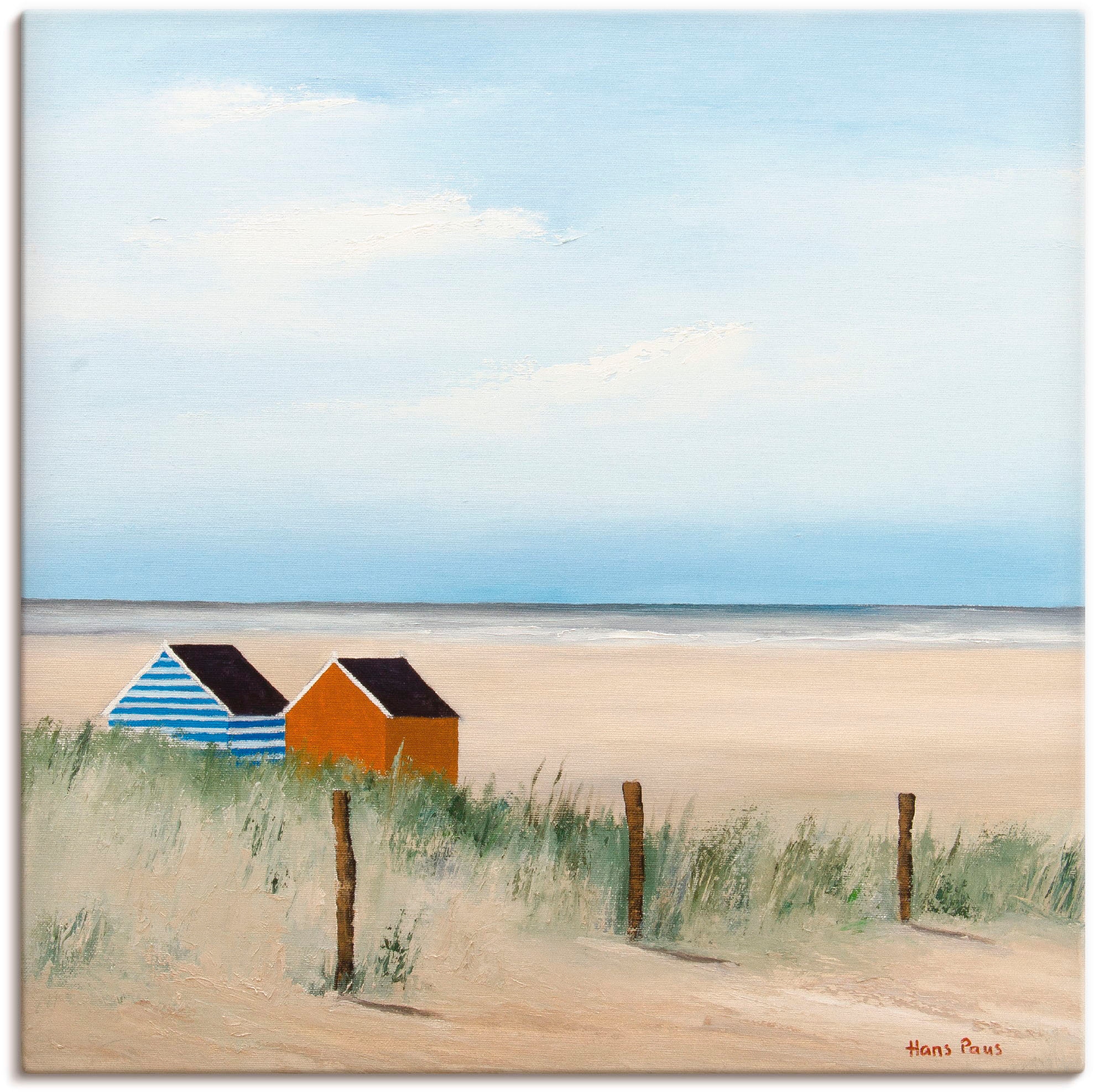 Image of Artland Wandbild "Sonniger Morgen V" Strand 1 Stk. tlg. als Leinwandbild, Poster in verschied. Grössen