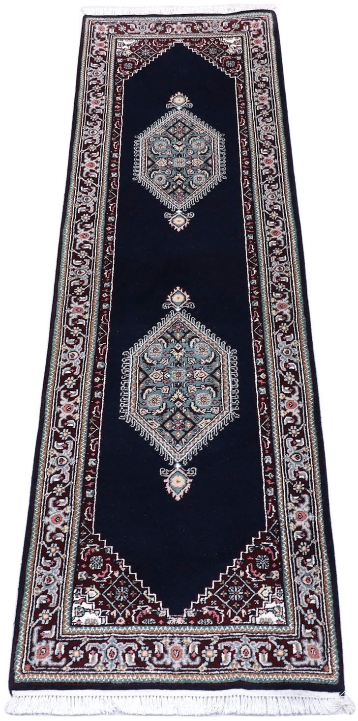 Image of morgenland Läufer »Bidjar Medaillon Blu scuro 253 x 79 cm«, rechteckig, 7 mm Höhe, Handgeknüpft bei Ackermann Versand Schweiz