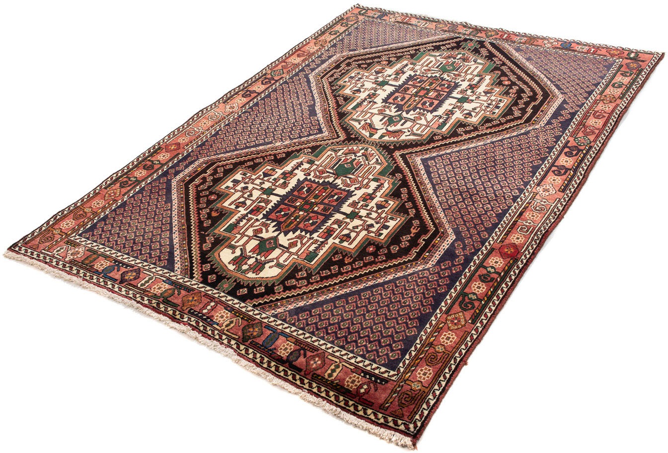 Image of morgenland Orientteppich »Perser - Nomadic - 199 x 133 cm - hellrot«, rechteckig, 10 mm Höhe, Wohnzimmer, Handgeknüpft, Einzelstück mit Zertifikat bei Ackermann Versand Schweiz