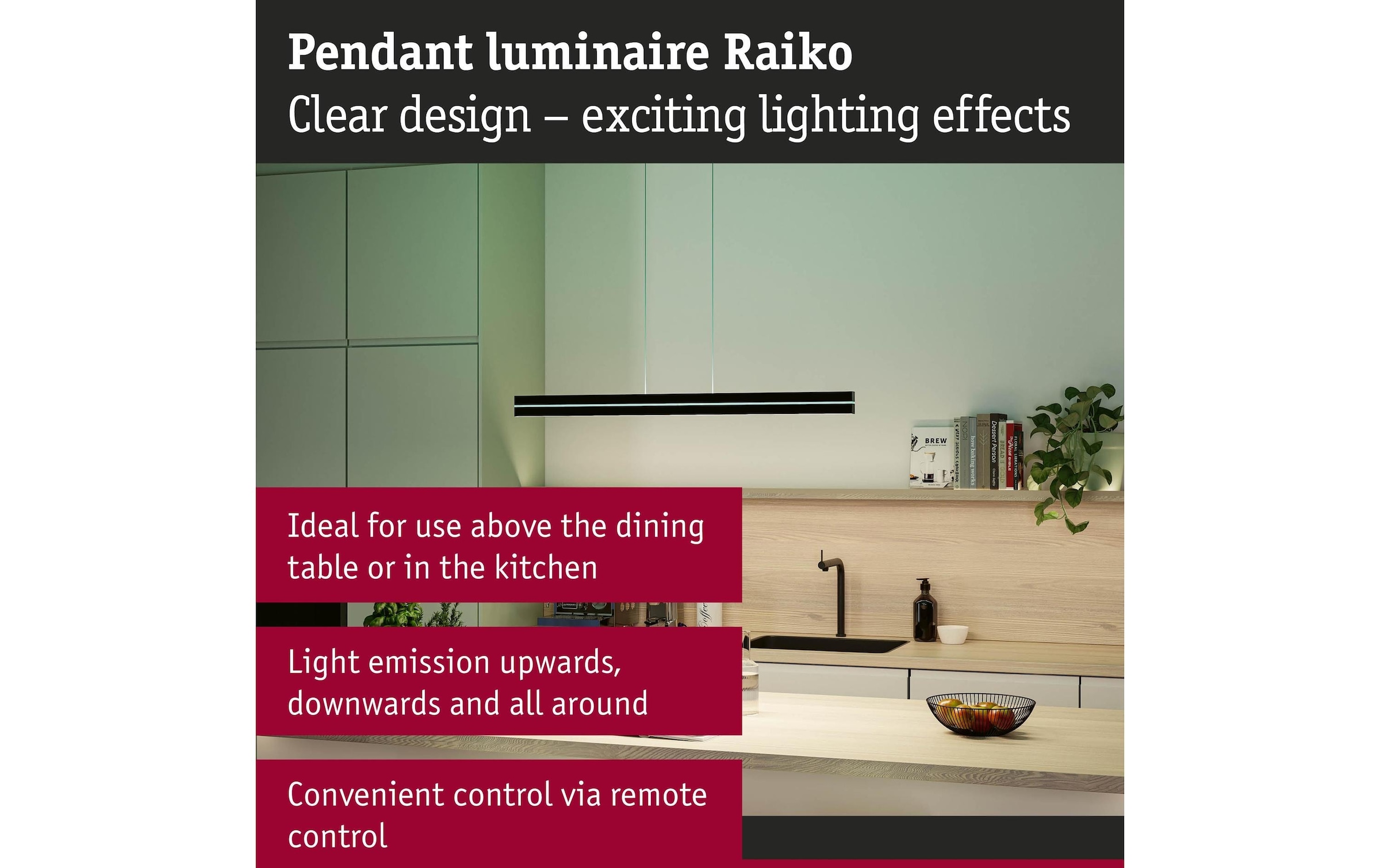 Paulmann Pendelleuchte »LED Pendelleuchte Raiko« LED-Modul RGB | warmweiss - kaltweiss