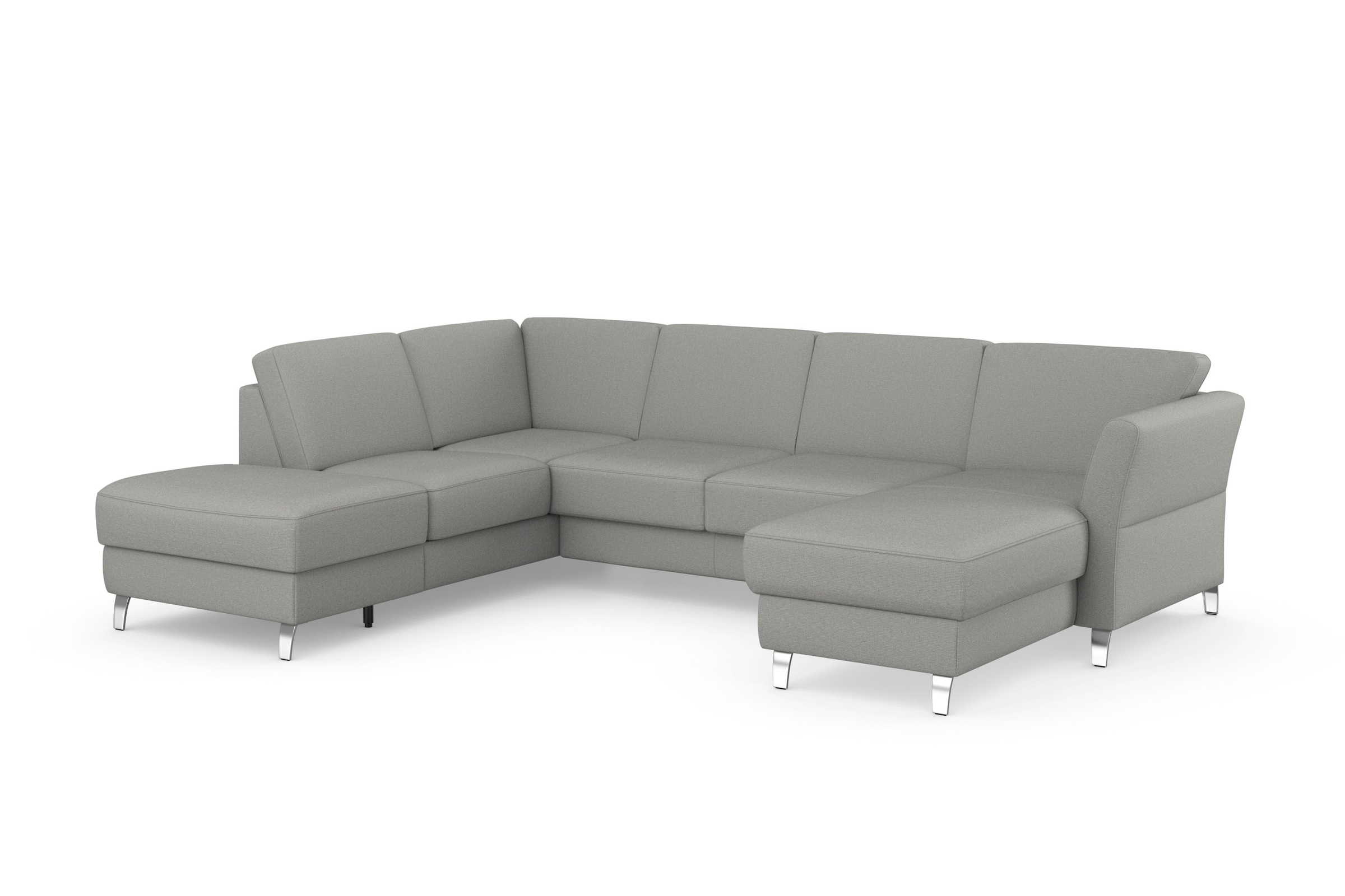 sit&more Wohnlandschaft »Visby U-Form«, Wahlweise mit Bettfunktion und Stauraum, frei im Raum stellbar