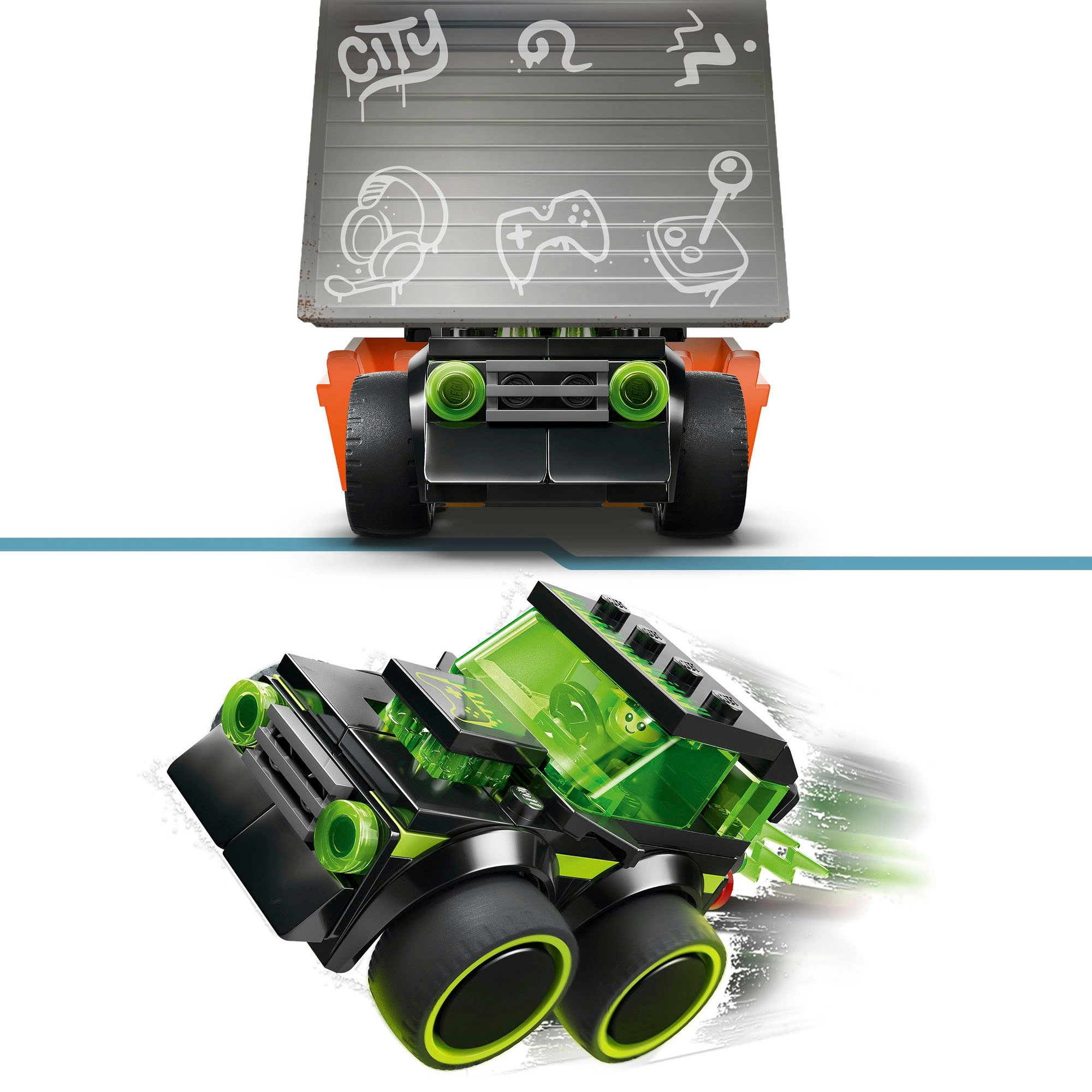 LEGO® Pions de construction »Coole Flitzer – Gaming-Rennauto (60484), LEGO City« Made in Europe