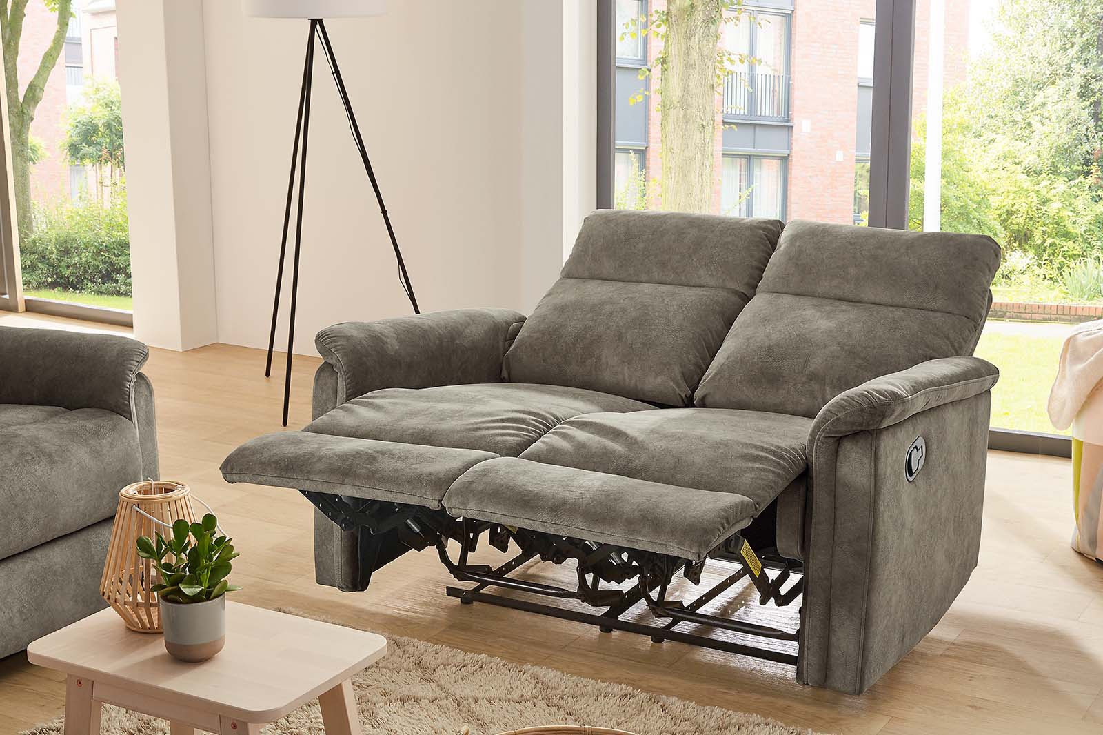 Jockenhöfer Gruppe 2-places »Amrum« Liegefunktion durch halbautomatische Reclinerfunktion, TFK-Polsterung