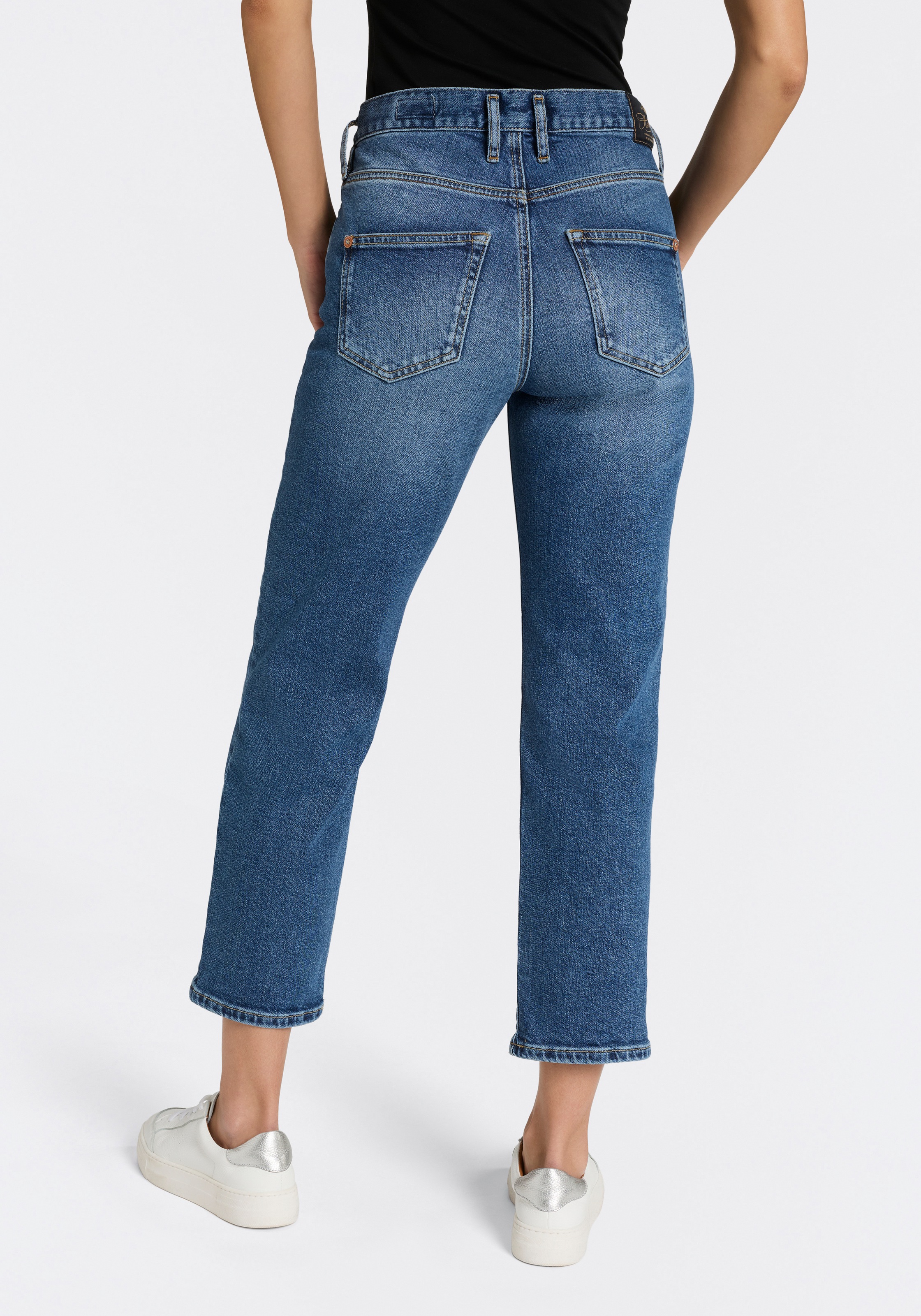 Herrlicher Jeans à 5 poches »Breezy Cropped Denim« Coupe droite