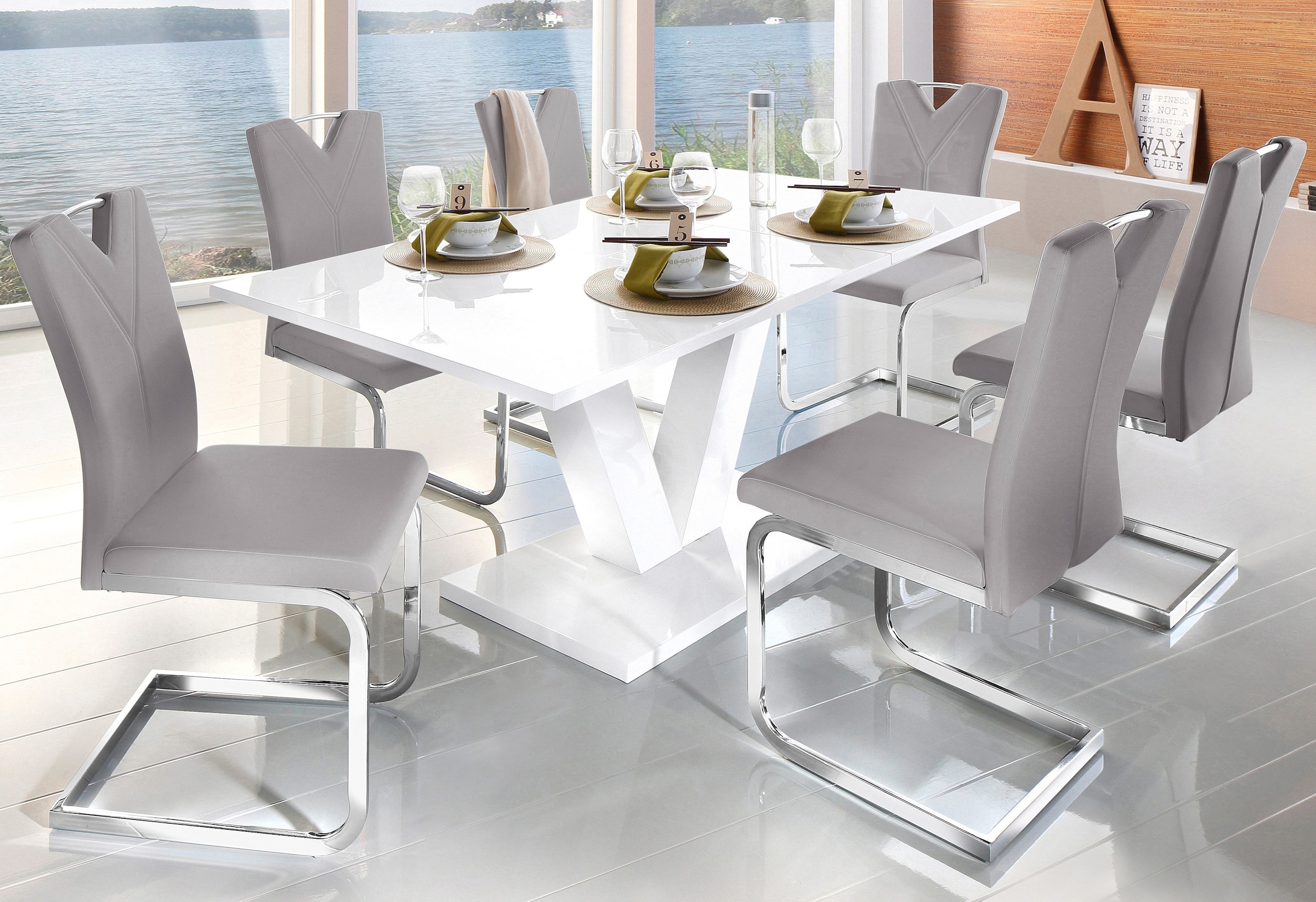 INOSIGN Esstisch »ausziehbar Andy, TOPSELLER!« Tisch, Esstisch, OTTOs Choice,  mit Auszugsfunktion,  2 Breiten (140-180 cm oder 180-220 cm)