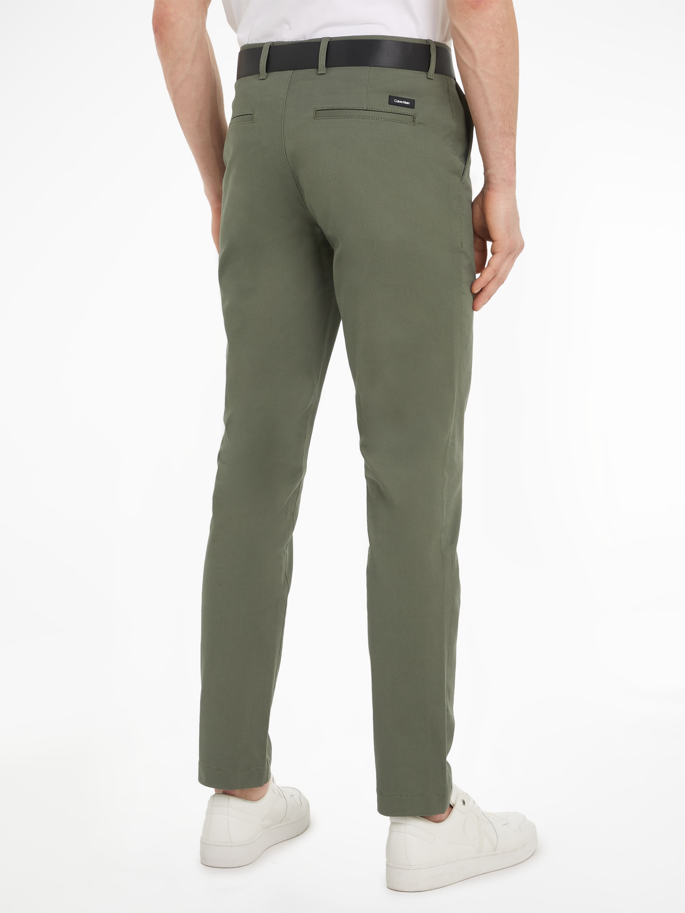 Calvin Klein Stoffhose »MODERN TWILL SLIM CHINO«, mit Markenlabel