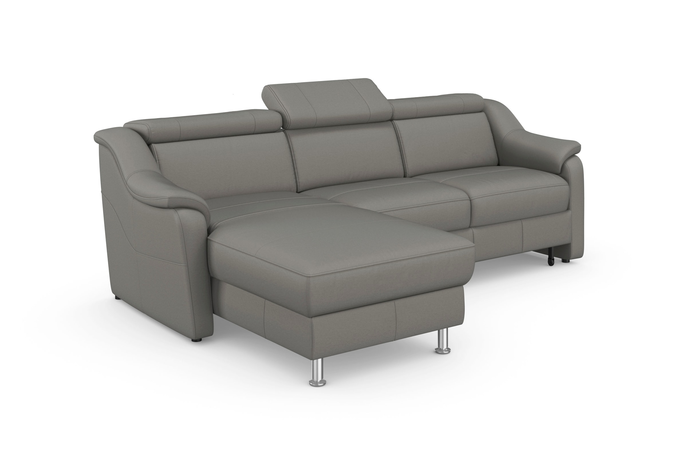 sit&more Canapé d'angle »Freetown L-Form« inklusive Kopfteilverstellung und komfortablem Federkern