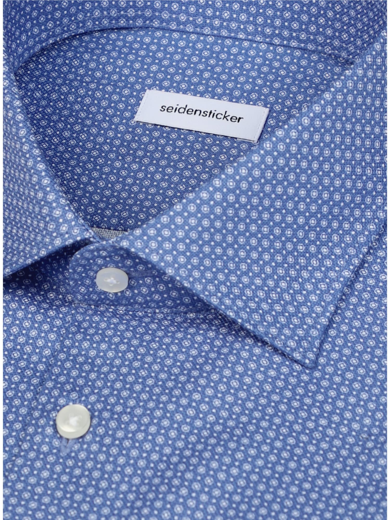 seidensticker Businesshemd »Schwarze Rose« Regular 1/2 Kentkragen Druck