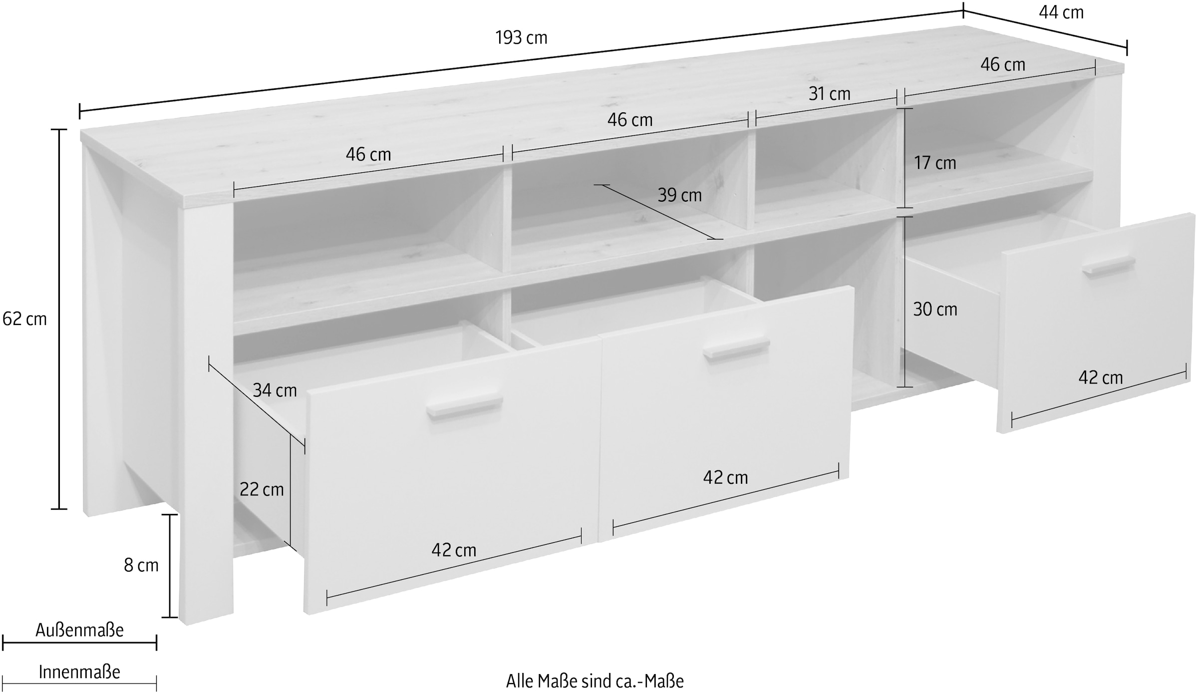 Mäusbacher Table basse »Nele« Breite 193 cm