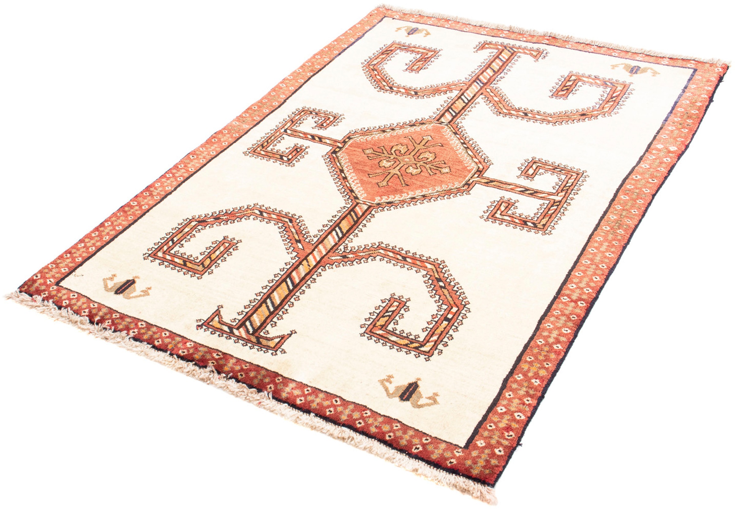 Image of morgenland Orientteppich »Perser - Nomadic - 152 x 110 cm - beige«, rechteckig, 10 mm Höhe, Wohnzimmer, Handgeknüpft, Einzelstück mit Zertifikat bei Ackermann Versand Schweiz