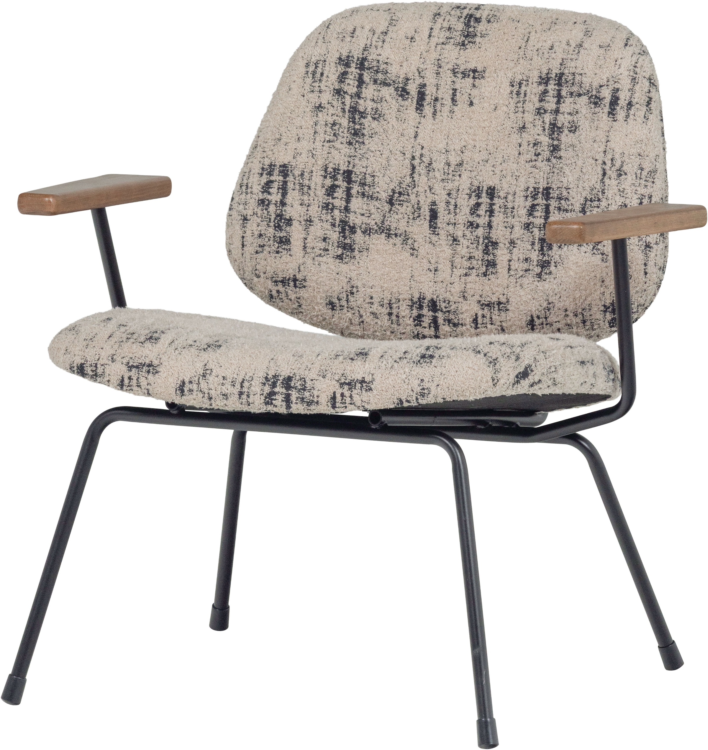 WOOOD Loungesessel »Aure mit Olly-Gewebtem Bezug und Armlehnen B 69 x T 64 x H 69 cm« Sehr hohe Verschleissfestigkeit, Tragkraft 120 kg unregelmässiges muster