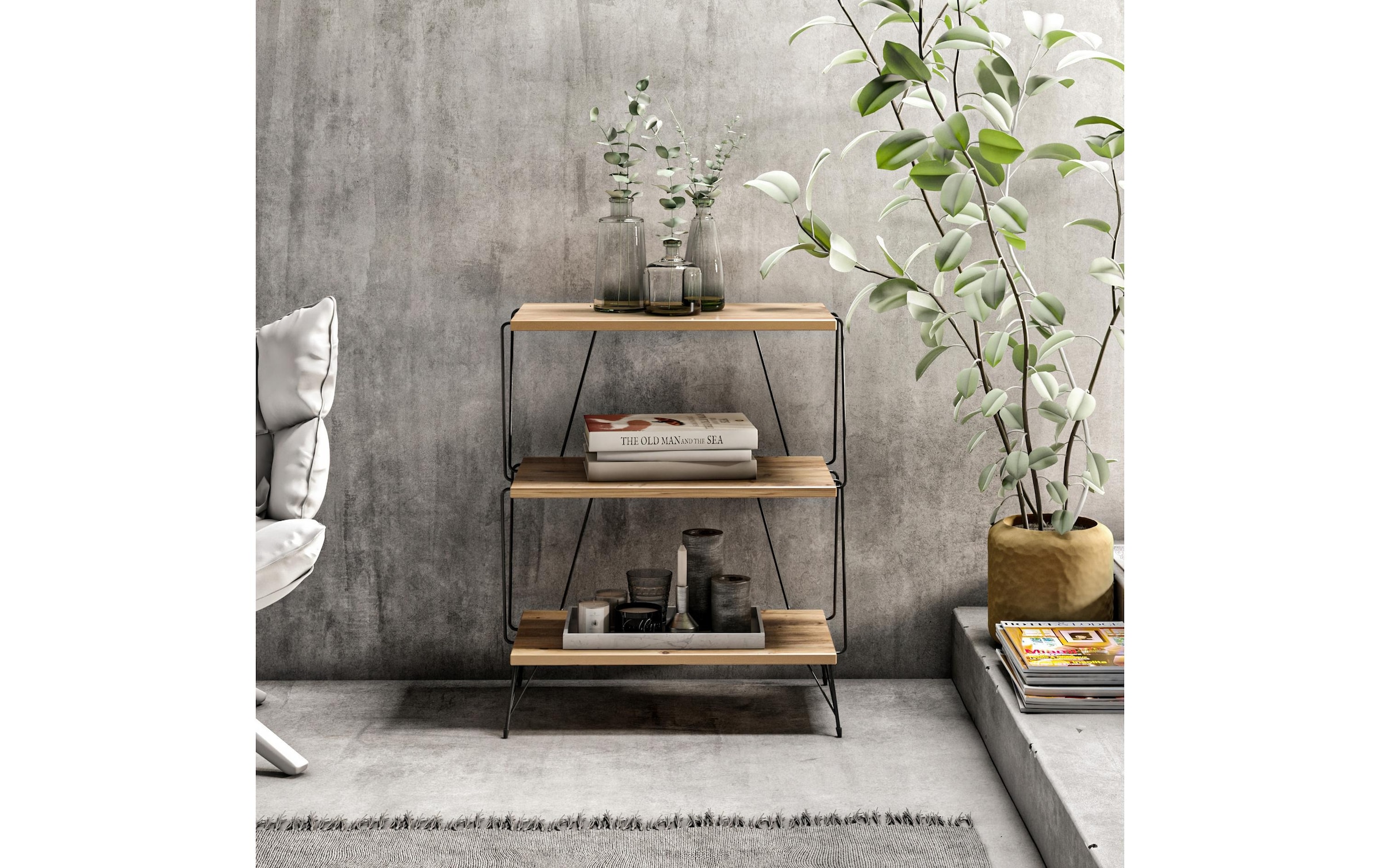 WOODY FASHION Beistelltisch »Beistelltisch Lazandos«