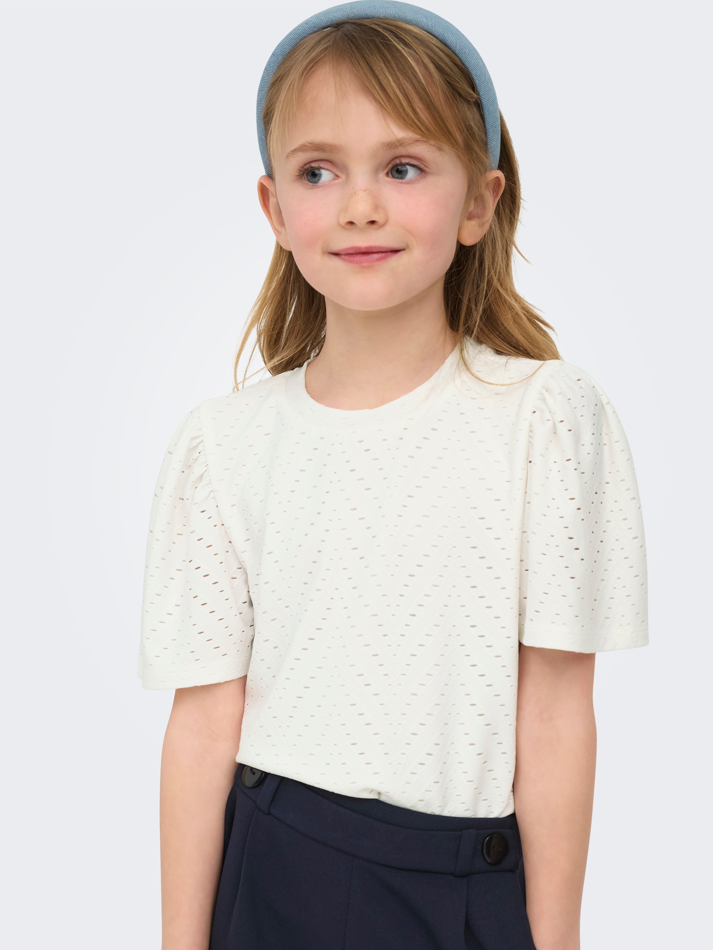 KIDS ONLY T-shirt »KOGCARLA CATHINKA S/S TOP JRS« Avec fronces à l'épaule
