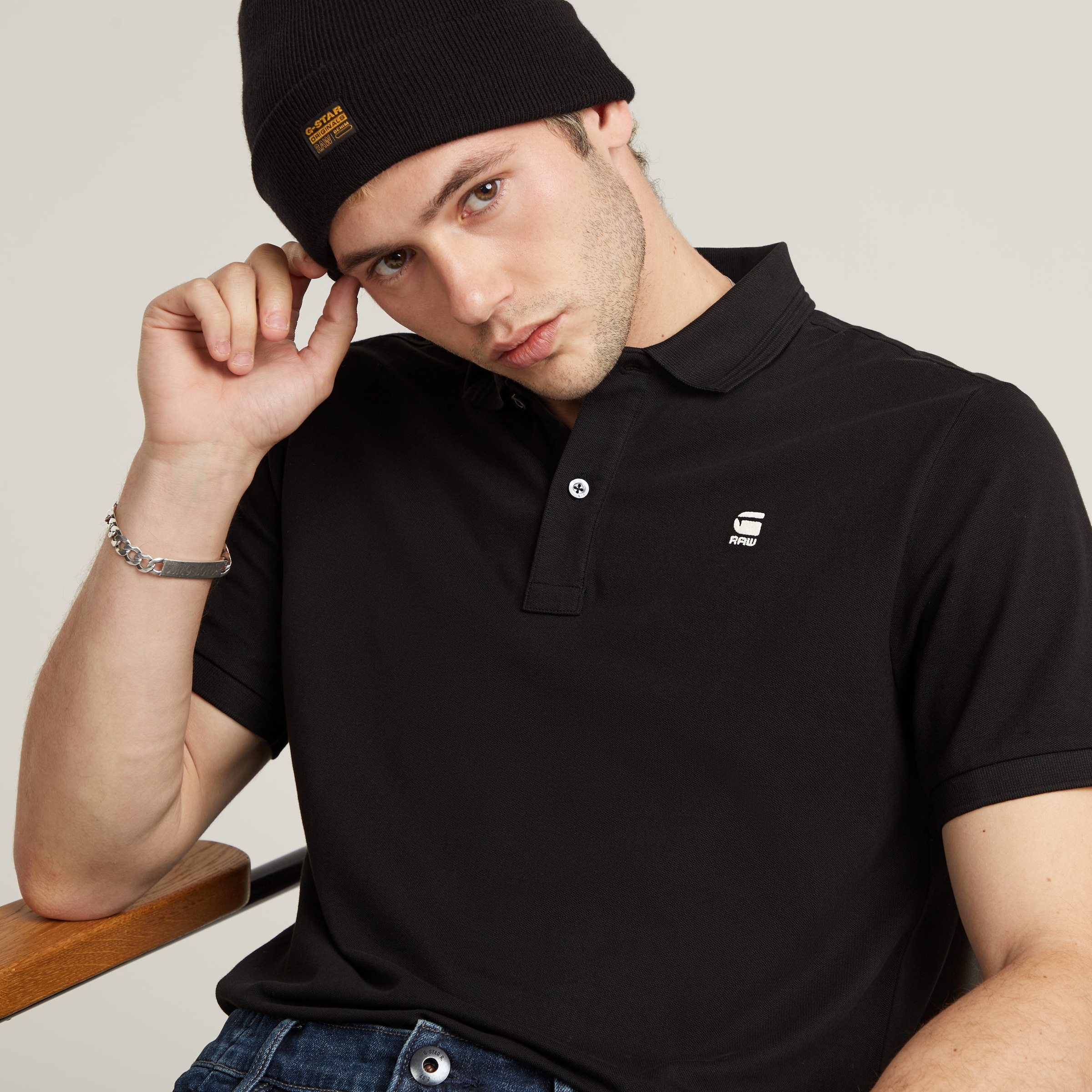 G-STAR Poloshirt »Dunda Slim Fit« Logostickerei auf der Brust