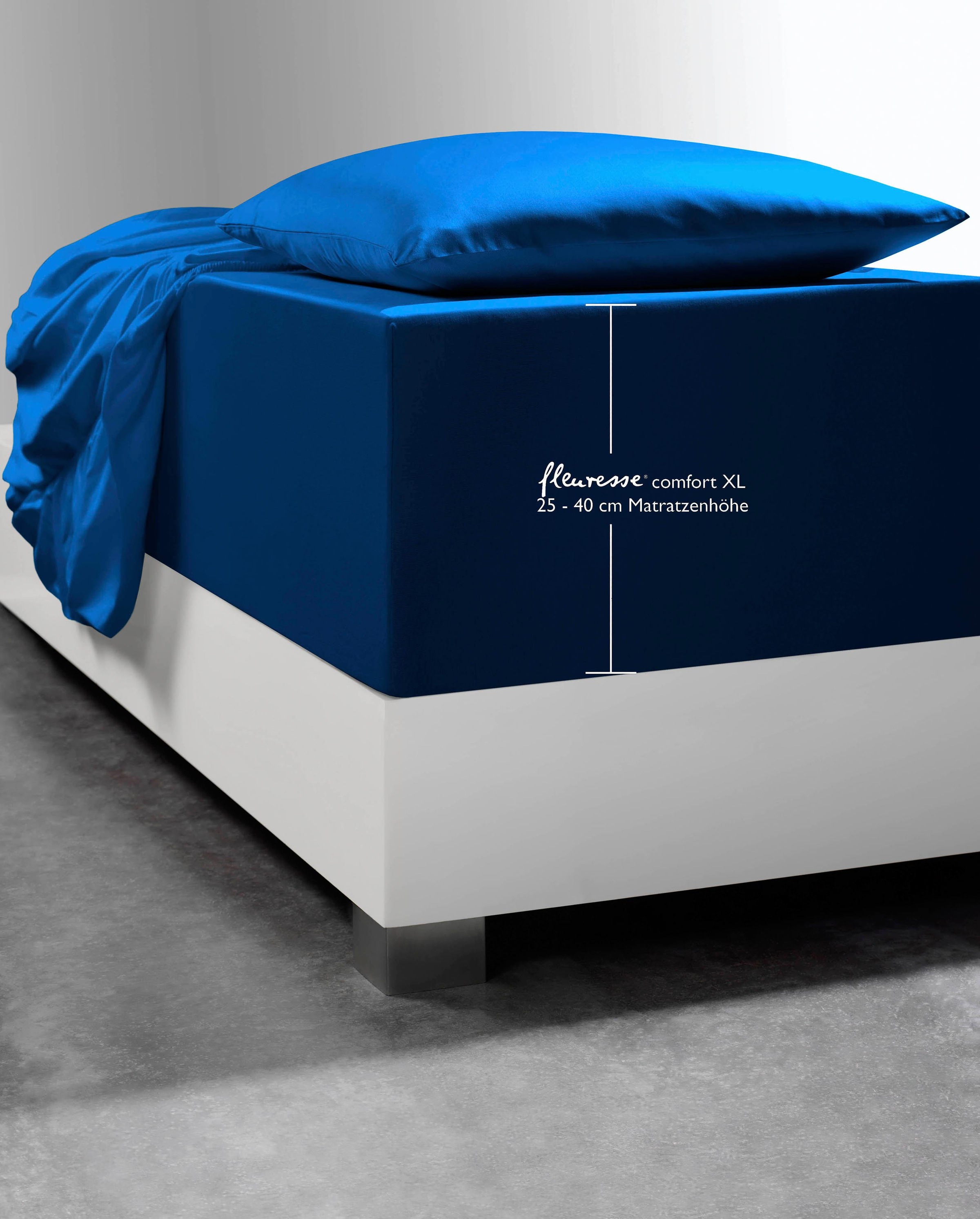 Image of fleuresse Spannbettlaken »Comfort XL«, (1 St.), mit Elasthan für besonders hohe Matratzen bei Ackermann Versand Schweiz