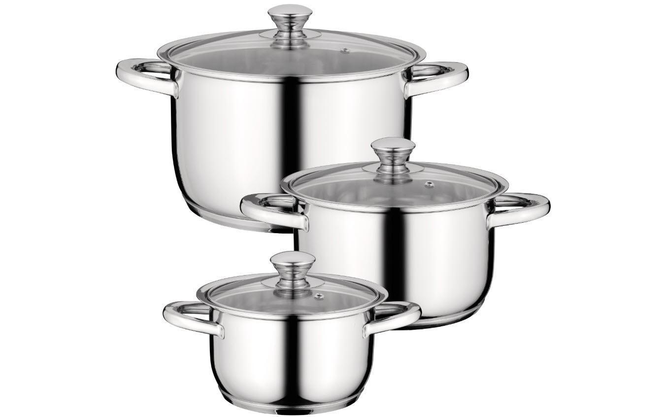 Image of BergHOFF Kochtopf »Kochtopf-Set Gourmet 6-teilig«, Edelstahl bei Ackermann Versand Schweiz