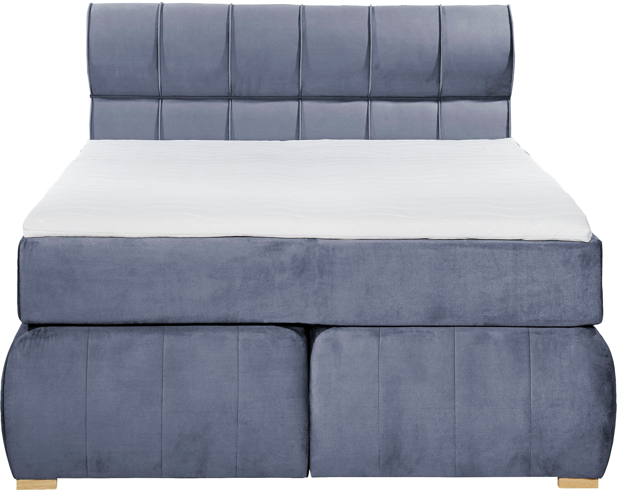 Places of Style Boxspringbett »Felicia«, in H4, inkl. Topper und Bettkasten