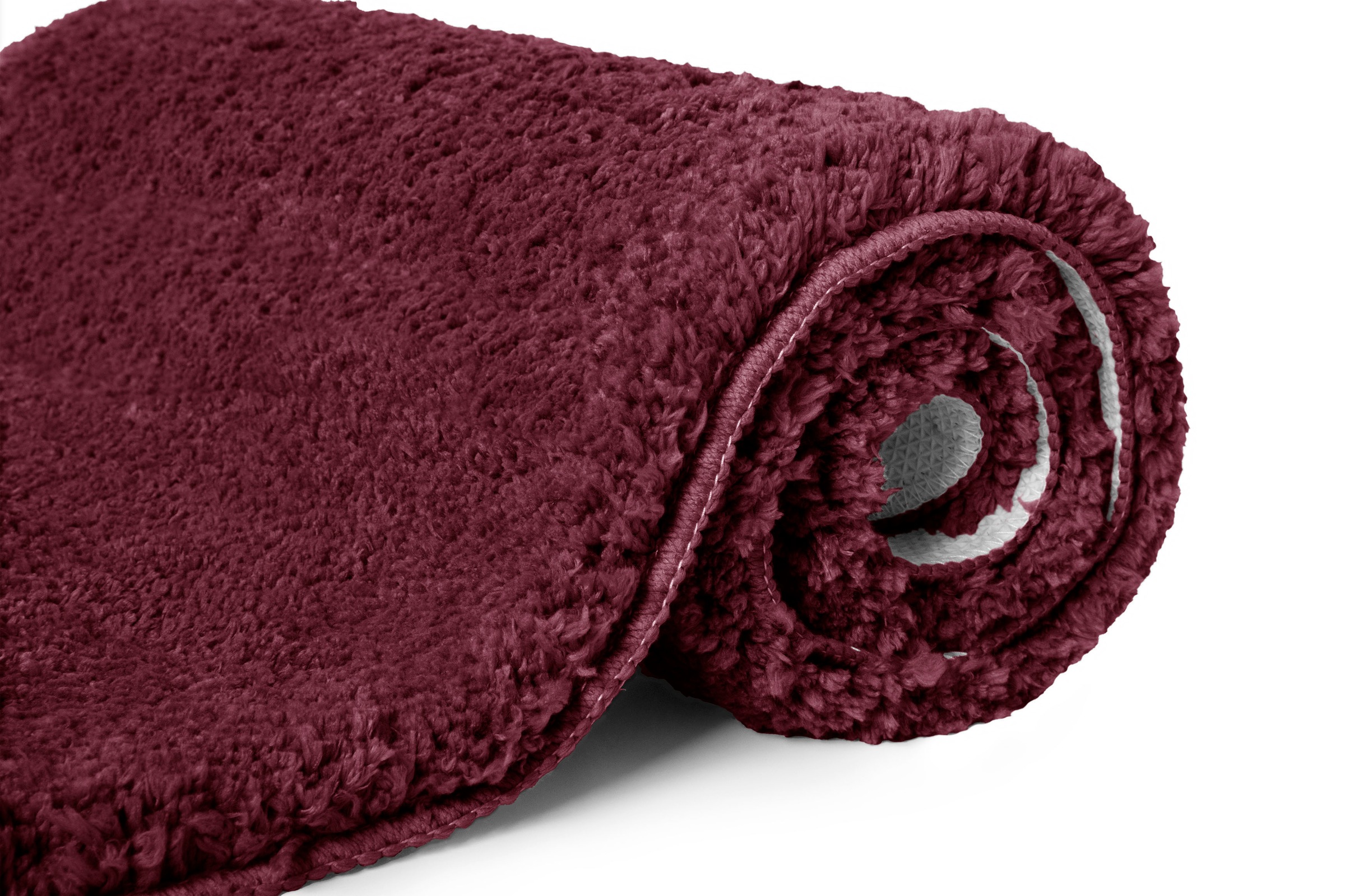 my home Badematte »Sanremo, Badvorleger, Badezimmer Teppich, sehr weich«, rutschhemmend beschichtet, fussbodenheizungsgeeignet-schnell trocknend, Badteppich, unifarben, rechteckig, rund & als 3-tlg. Set erhältlich