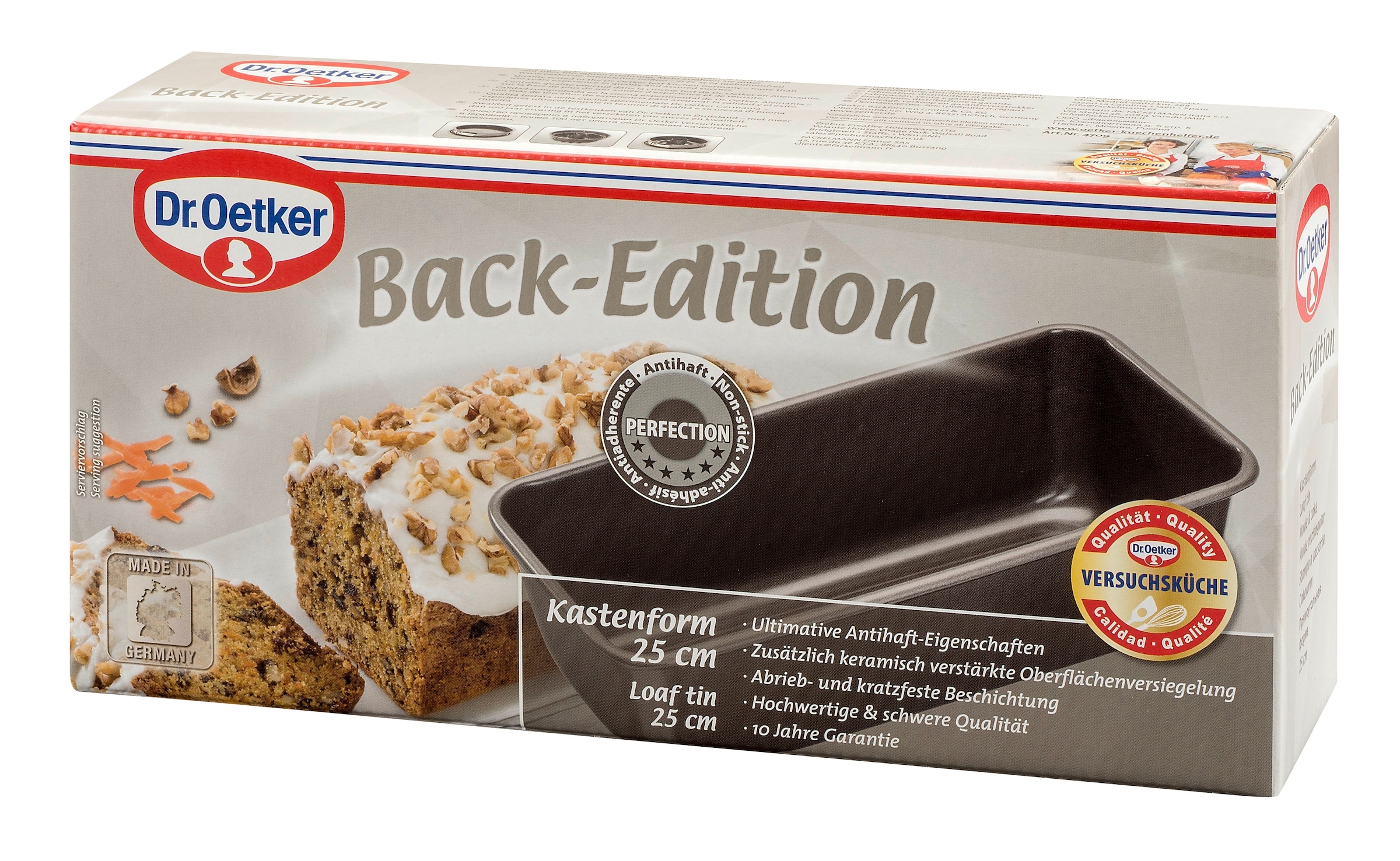 Dr. Oetker Küchenhelfer Kastenform »Back-Edition, für Brot und Backkreationen« mit Antihaft-Beschichtung, hitzebeständig bis 230°C