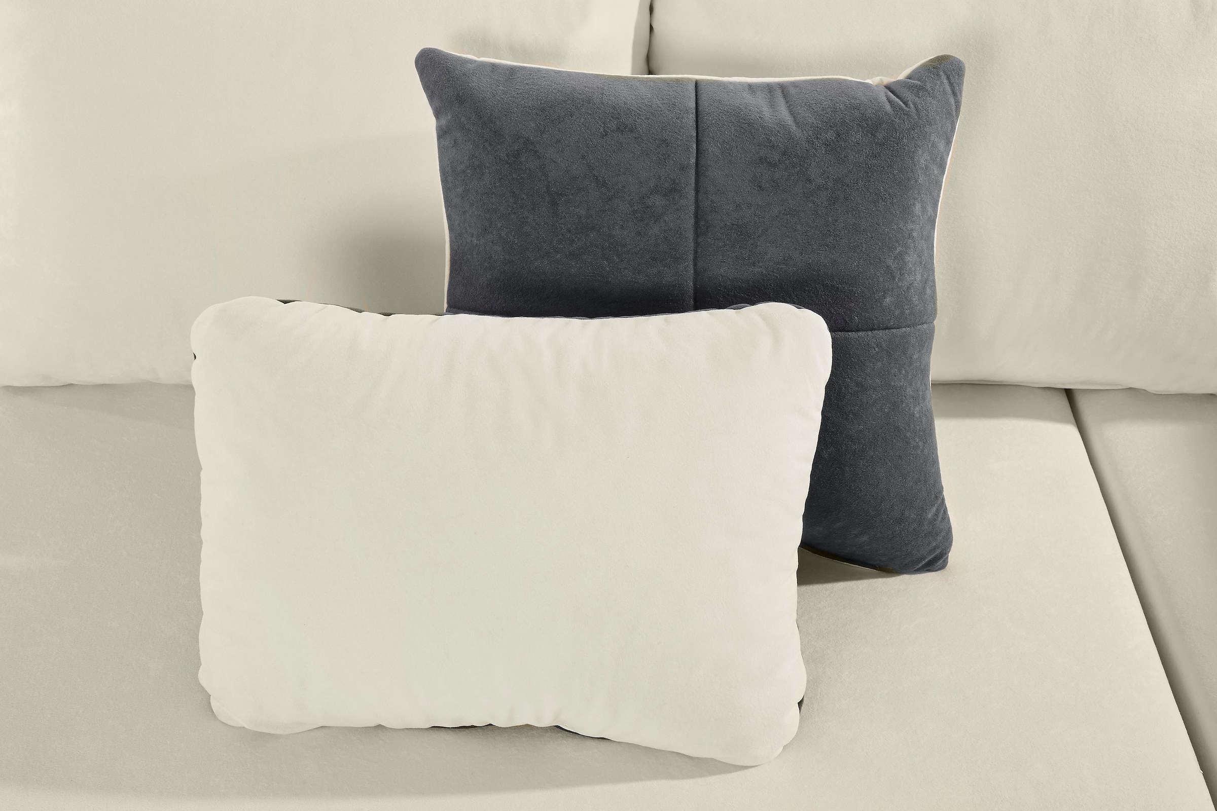 COLLECTION AB Ecksofa »Parma L-Form« mit Bettfunktion und Federkern