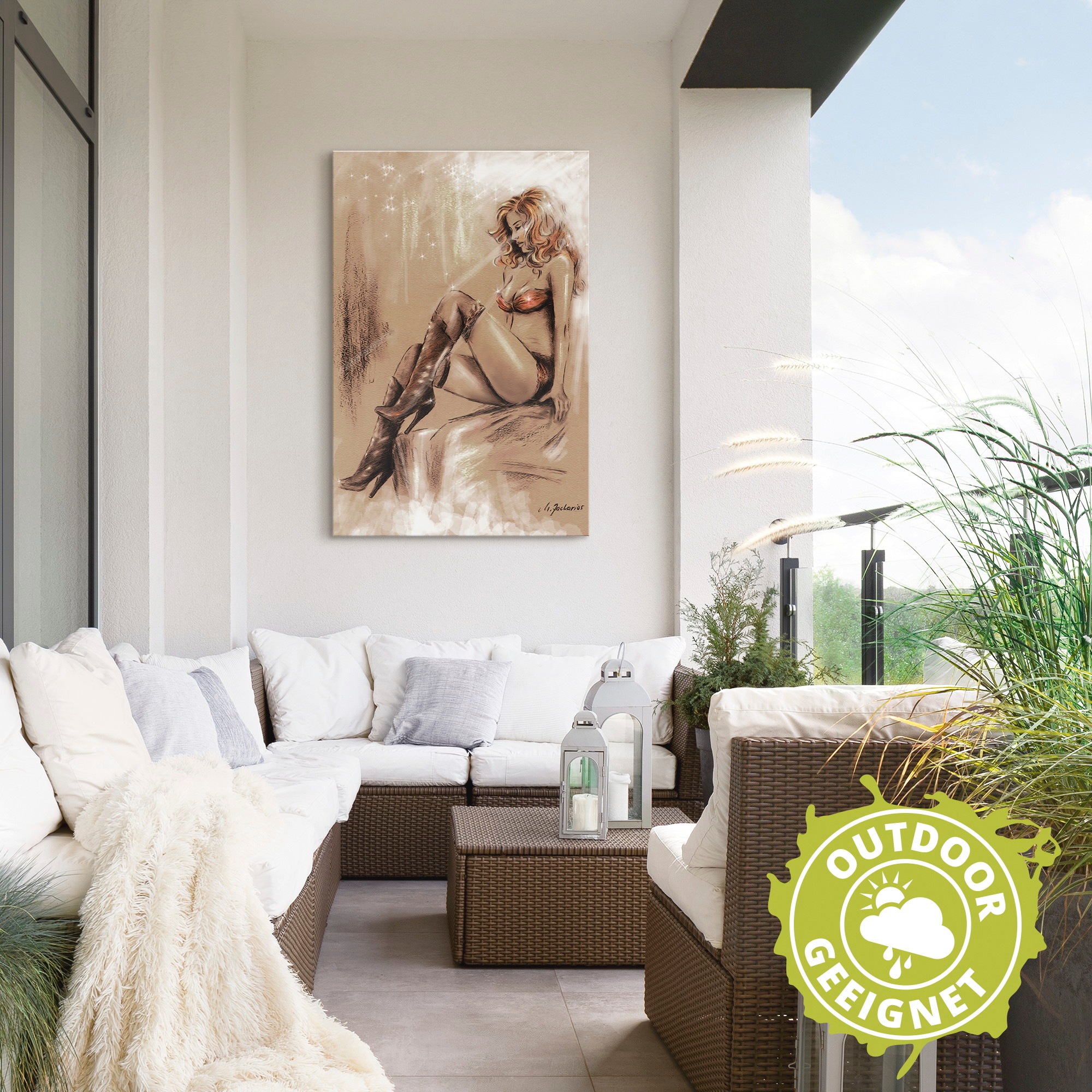 Artland Fresque murale »High heels im Licht« 1 cuis tlg. als Alubild, Outdoorbild, Leinwandbild in verschied. Grössen