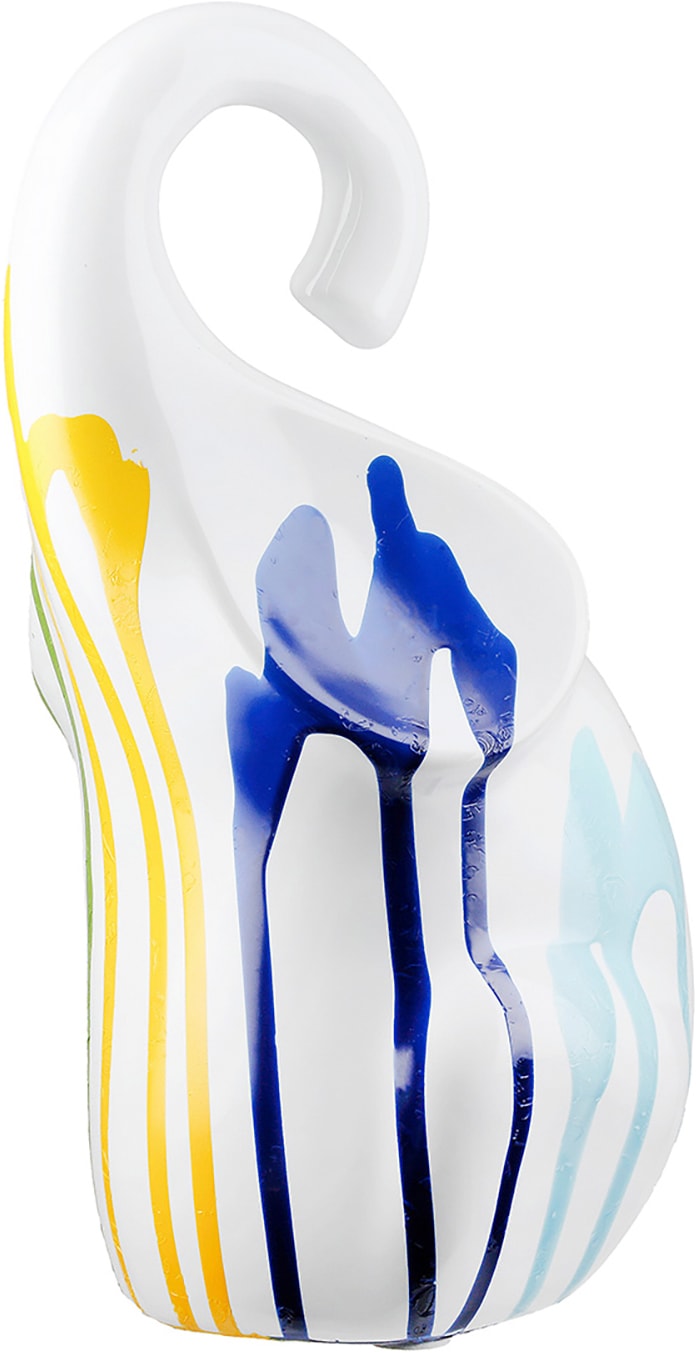 Image of GILDE Skulptur "Figur Elefant Colori weiss" Elefant Tierfigur moderne Deko Wohnaccessoire Kinderzimmerdeko