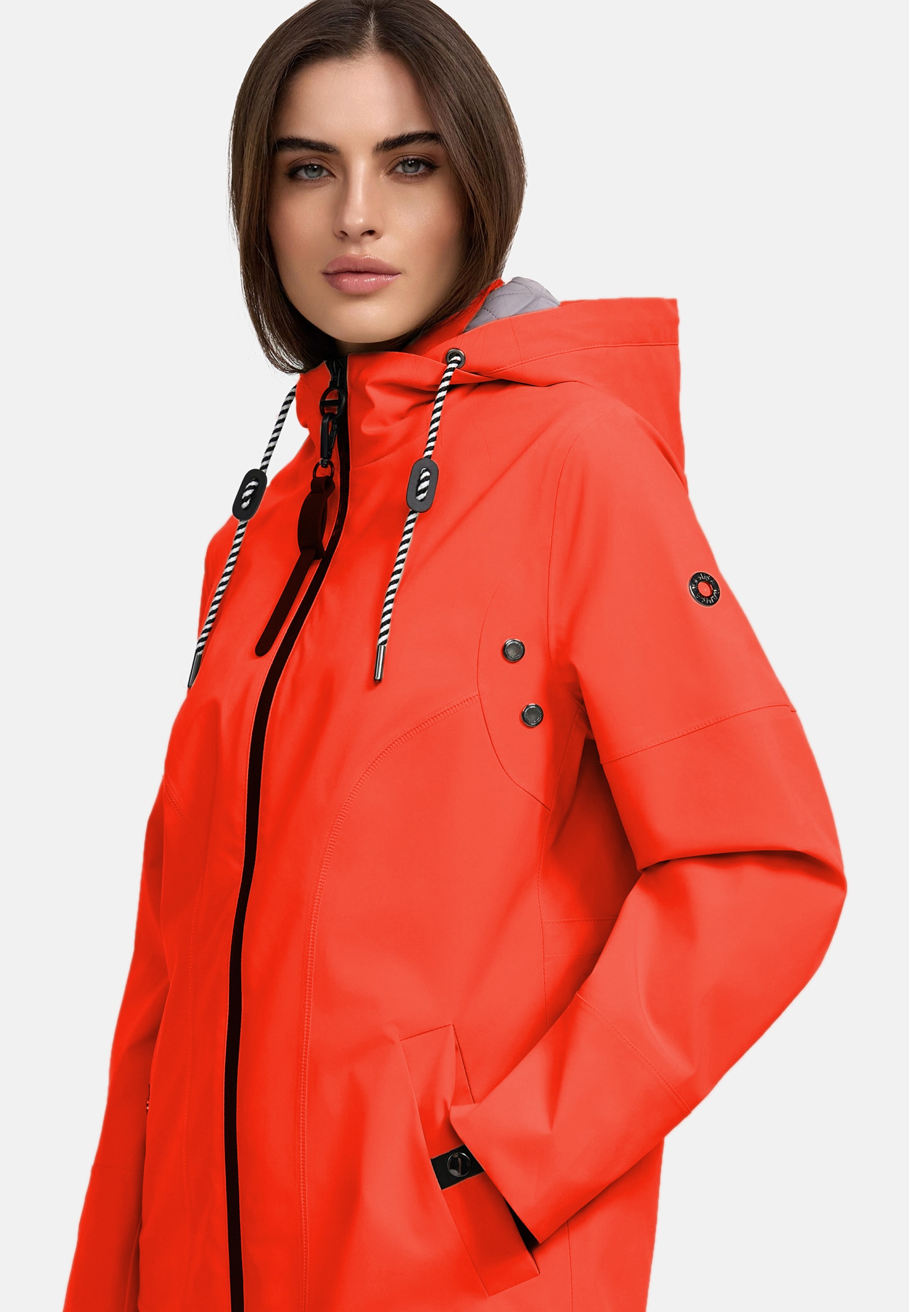 MANISA Regenjacke, mit Kapuze, mit abnehmbarer Kapuze