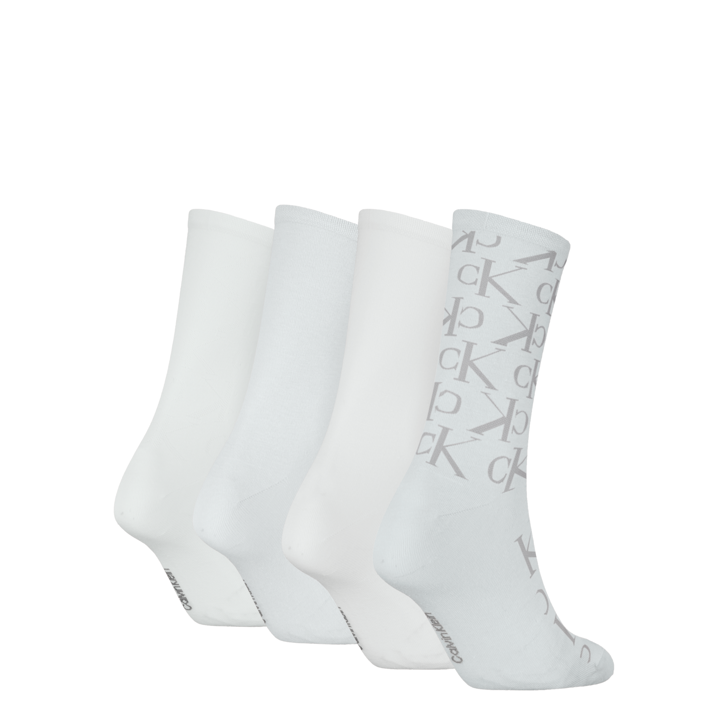Calvin Klein Jeans Chaussettes »CKJ WOMEN SOCK 4P HOLIDAY PACK AOP« 4er Pack, 4 Couple tlg. Logo, schmales Bündchen,
