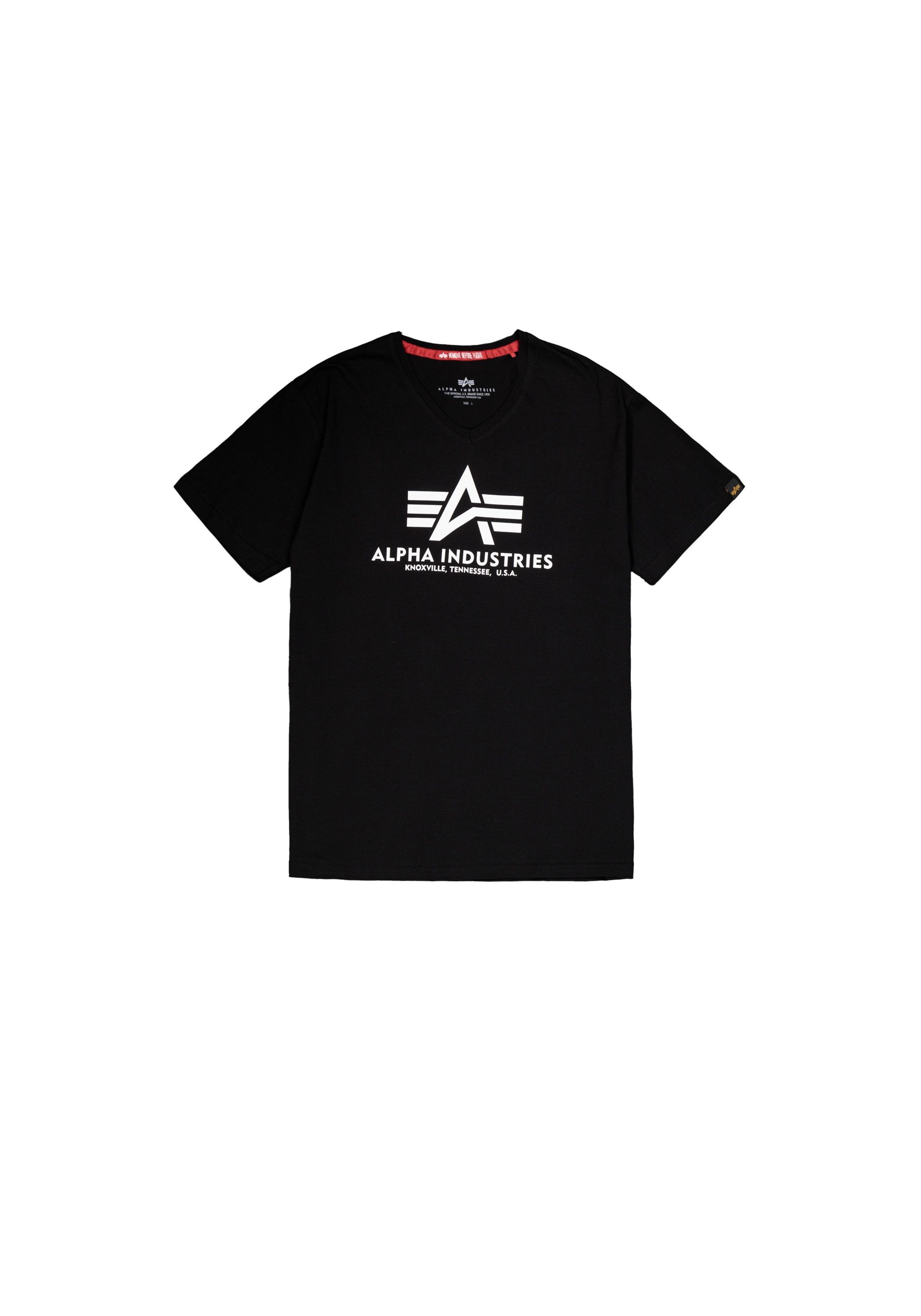 Image of Alpha Industries T-Shirt "Basic T-Shirt BL V-Neck"