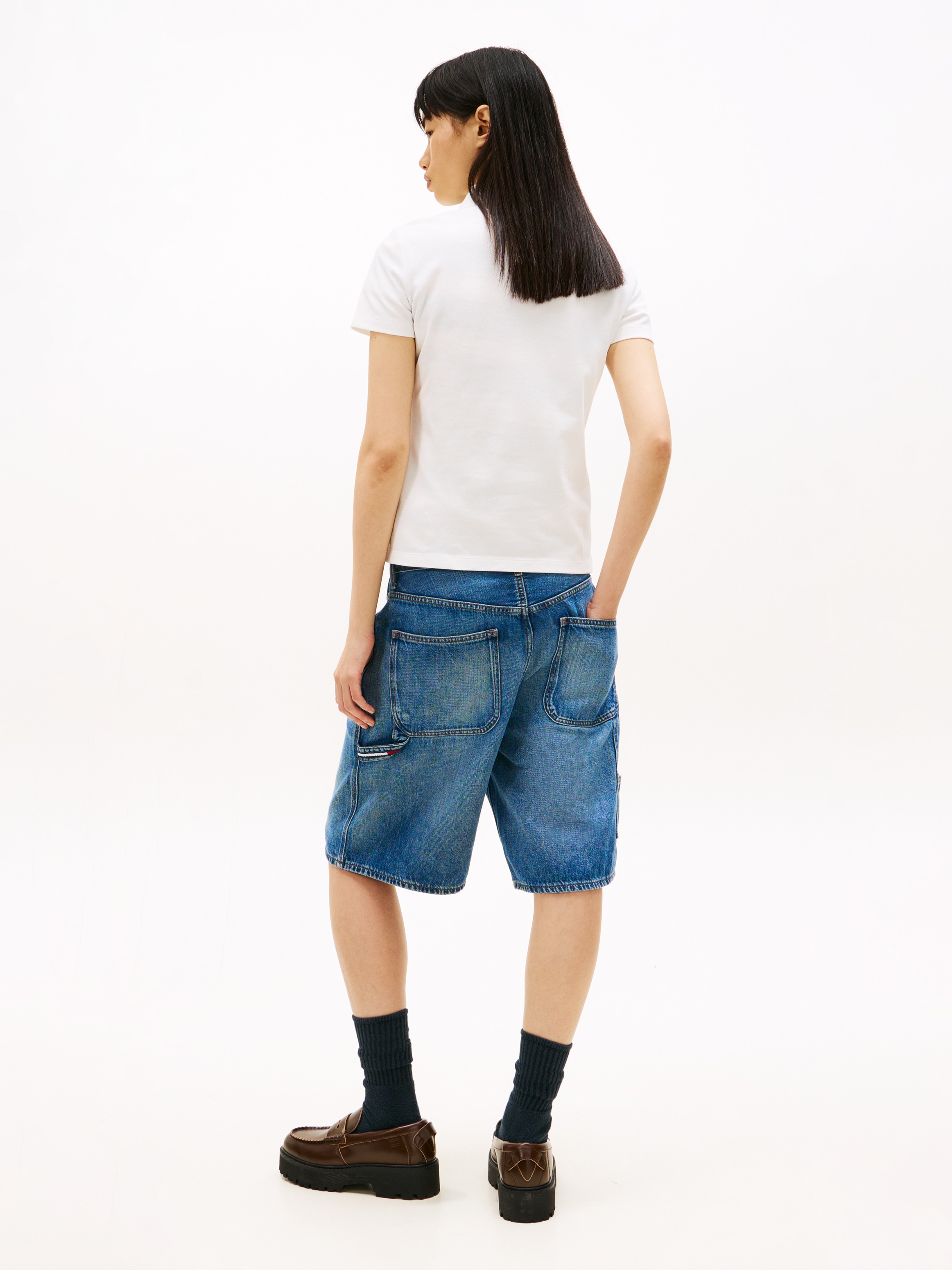 Tommy Jeans Polo »TJW SLIM ESSENTIAL POLO SS« mit Logostickerei