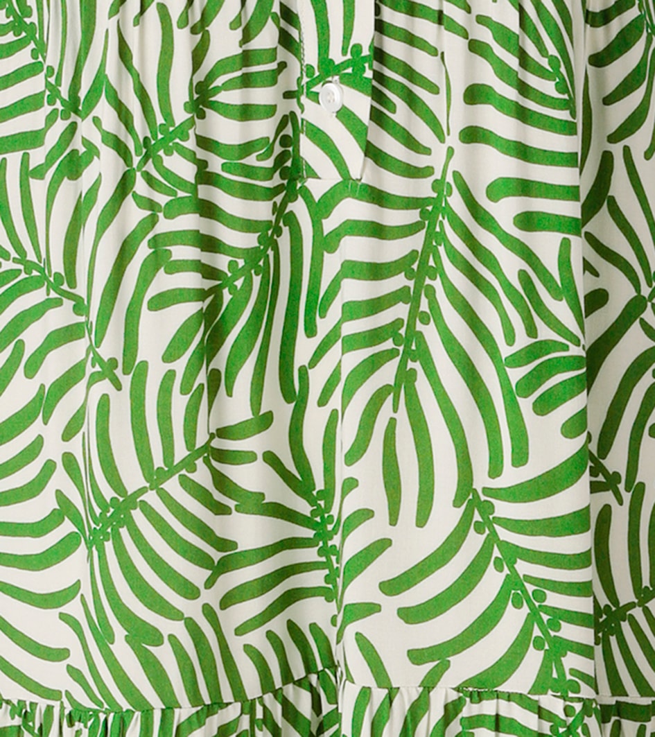 Aniston CASUAL Maxi robe mit grossflächigen, grafischen Blättern bedruckt - NEUE KOLLEKTION