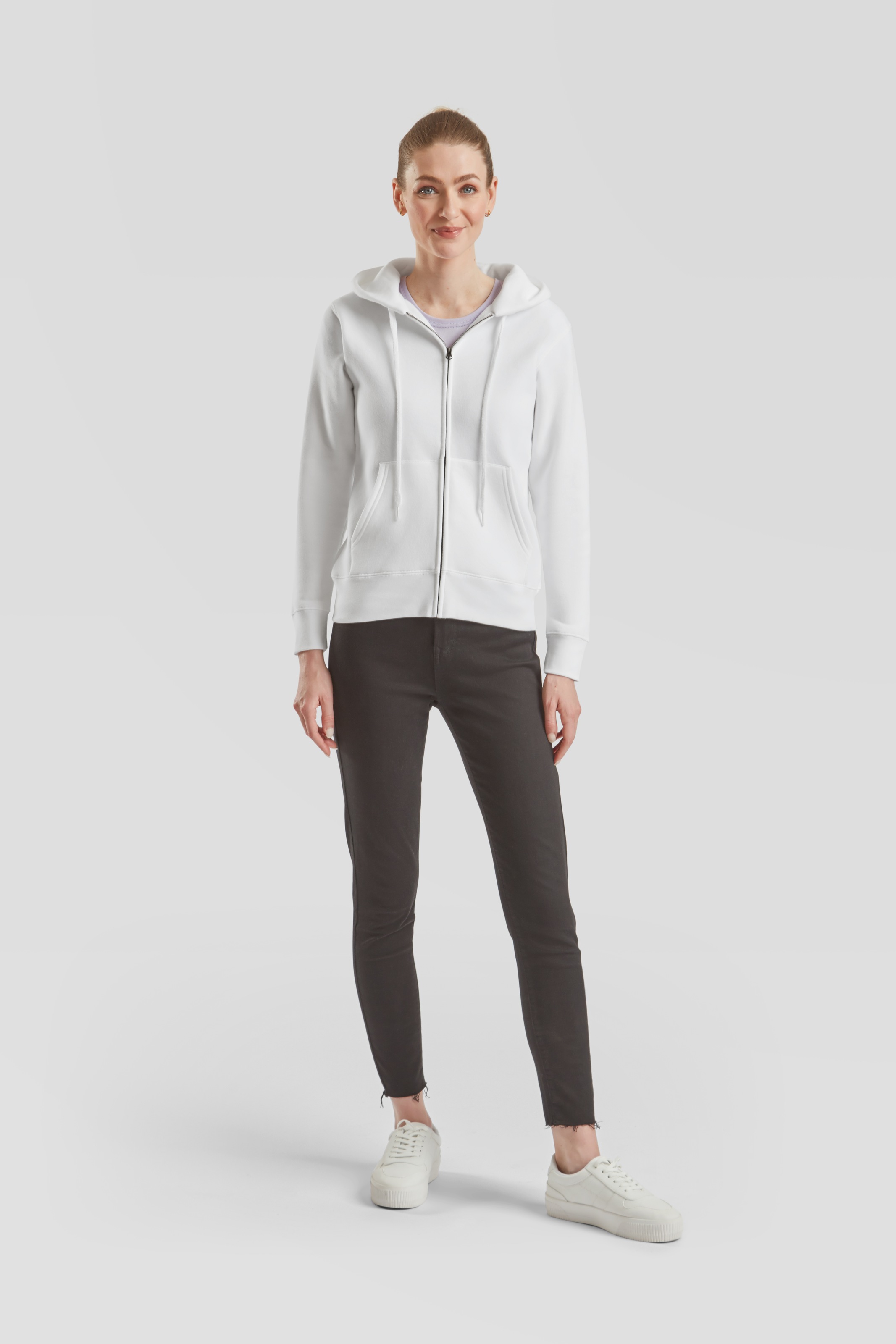 Fruit of the Loom Kapuzensweatshirt »Lady-Fit Premium hooded Sweat Jacket«
