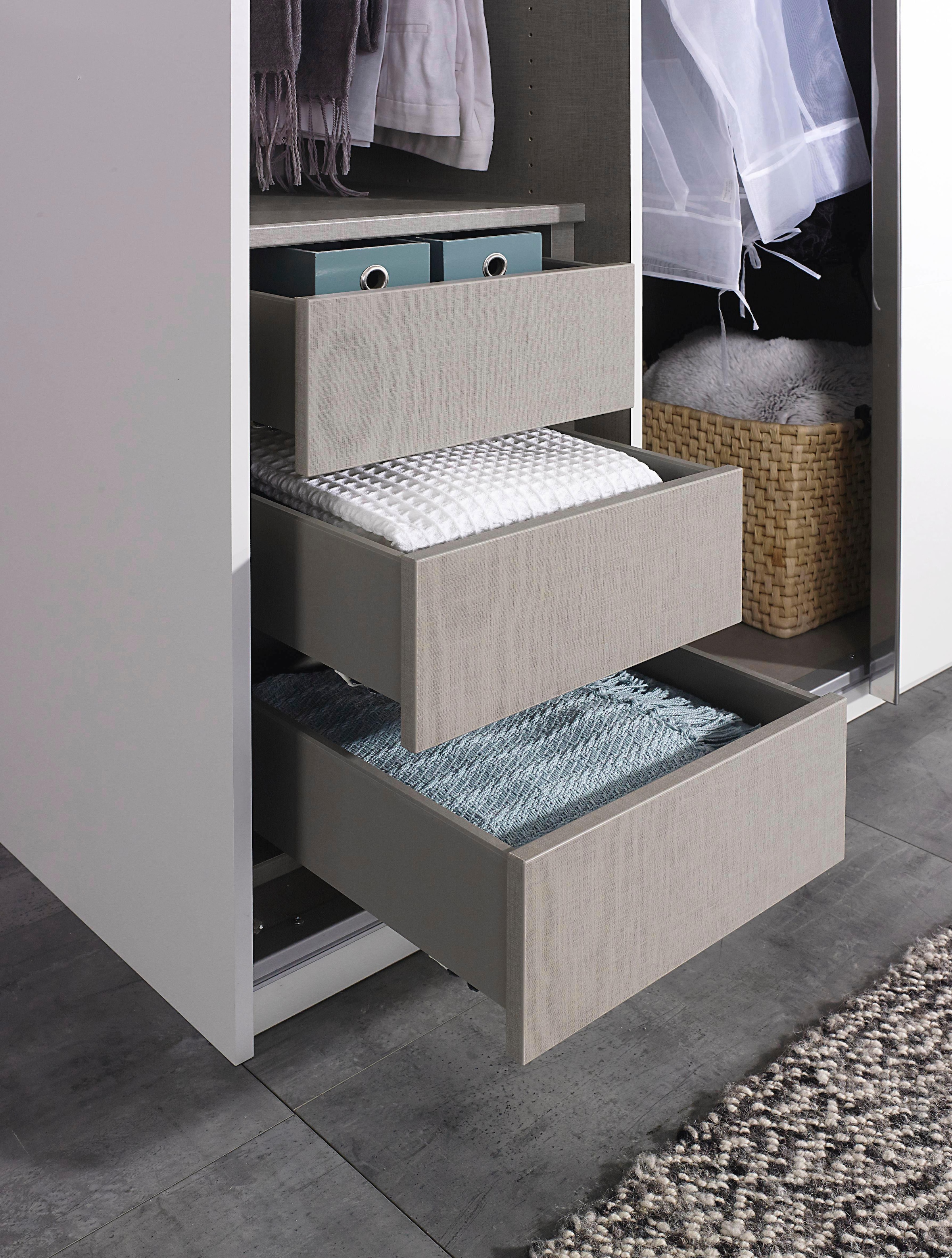 rauch Schwebetürenschrank »Kleiderschrank Schrank Garderobe Schlafzimmerschrank X-TEND« inkl. SOFT-CLOSE-FUNKTION,  inkl. Schubladeneinsatz und vielen Einlegeböden MADE IN GERMANY
