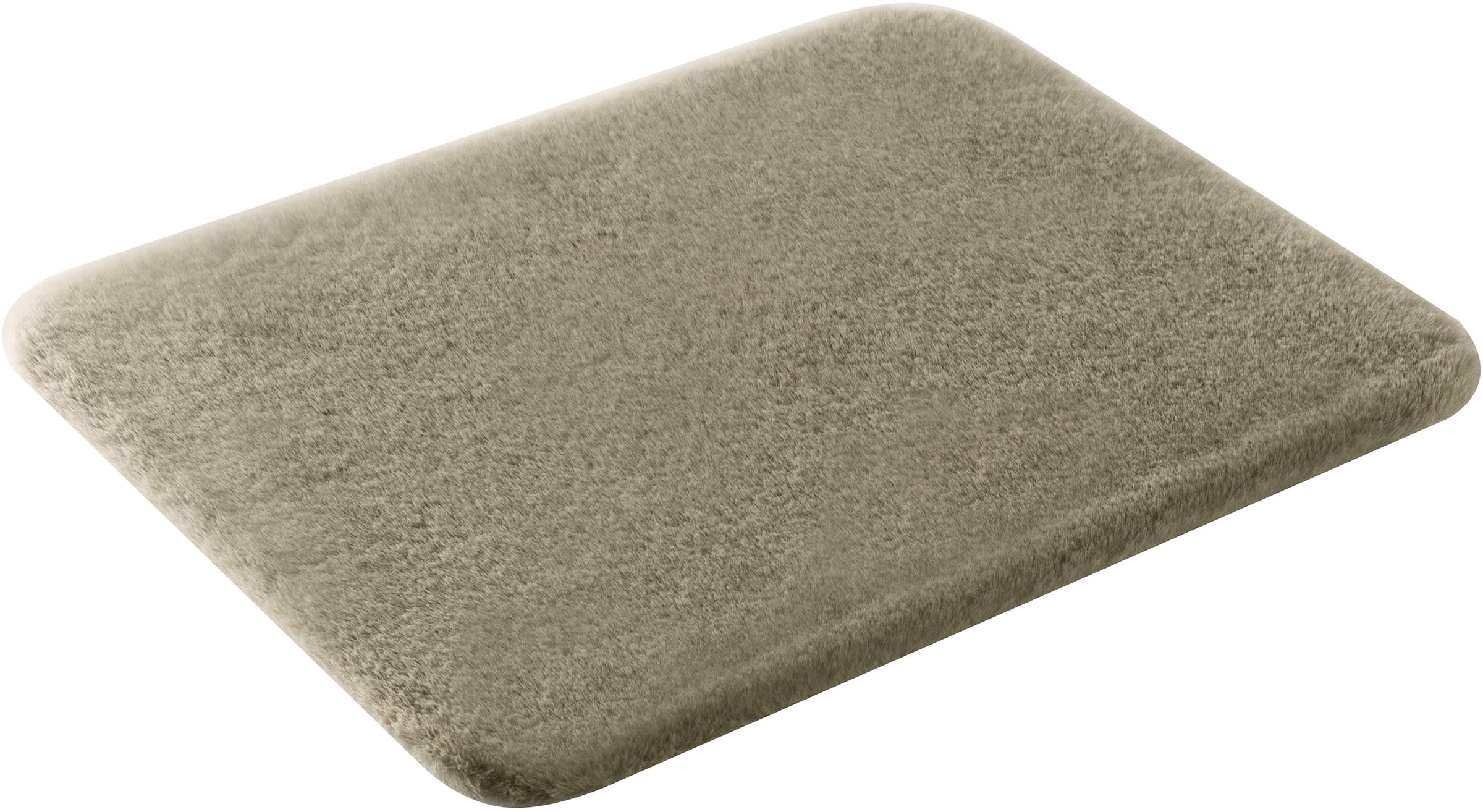 my home Tapis de bain »Valeria, Kaninchenfell-Haptik« Höhe 20 mm Kunstfell, weicher Badteppich