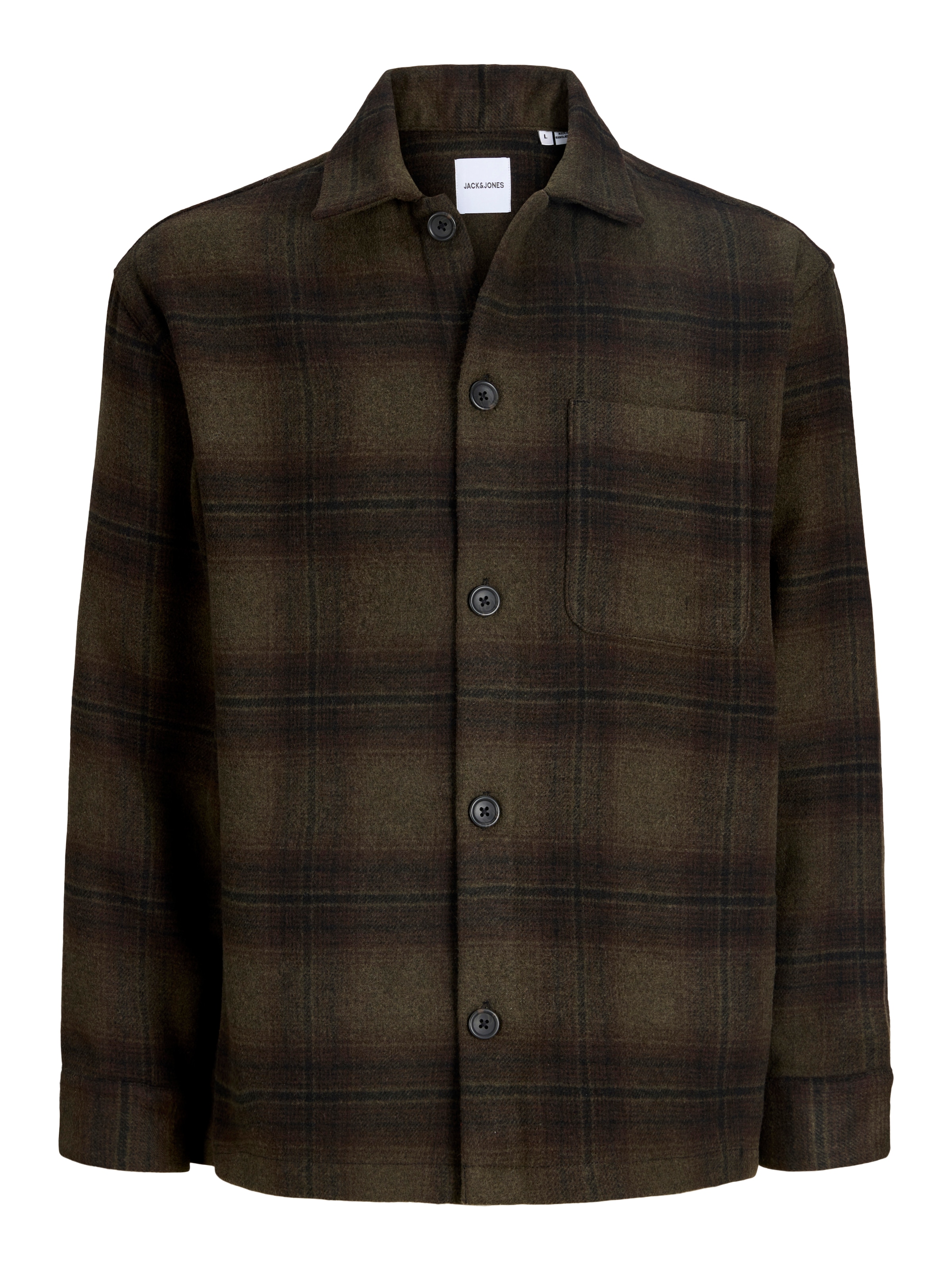 Jack & Jones Junior Langarmhemd »JJESOHO OLLIE OVERSHIRT LS SN JNR« Materialmix, locker geschnitten