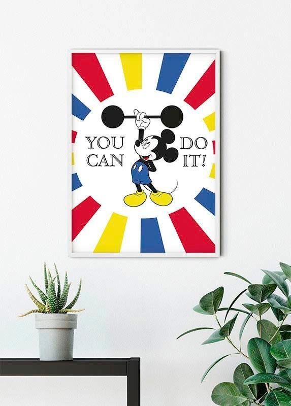 Komar Bild »Mickey Mouse Do it«, Disney, (1 St.), Wandbild zur Dekoration im Kinderzimmer - ohne Rahmen