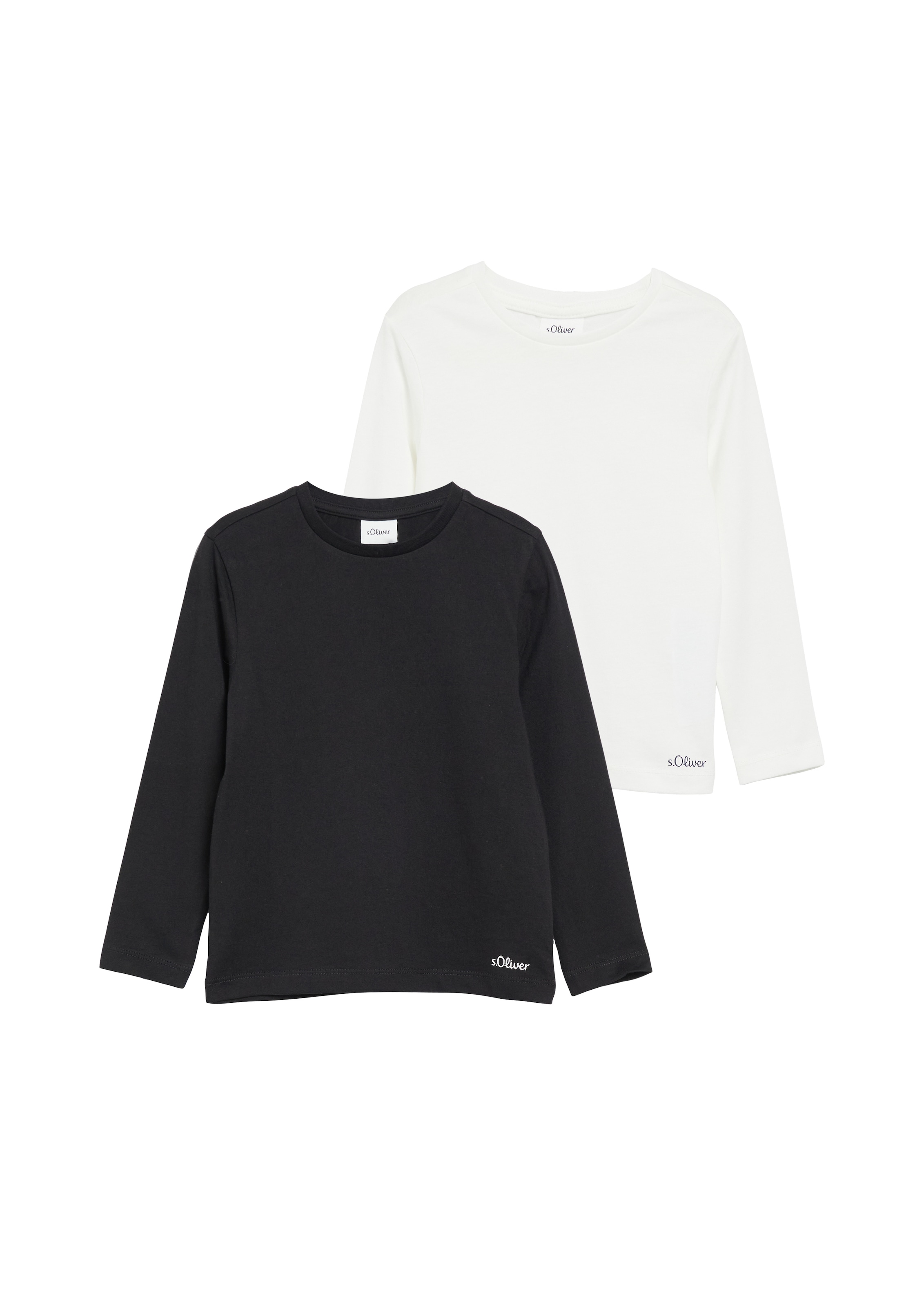 Image of s.Oliver Junior Langarmshirt 2 2er Pack Shirt / für Boys / Rundhals